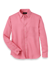 Linen Solid Casual Shirt - Pink