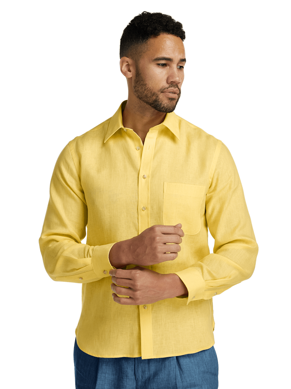 Alternate Image of Linen Solid Casual Shirt-1