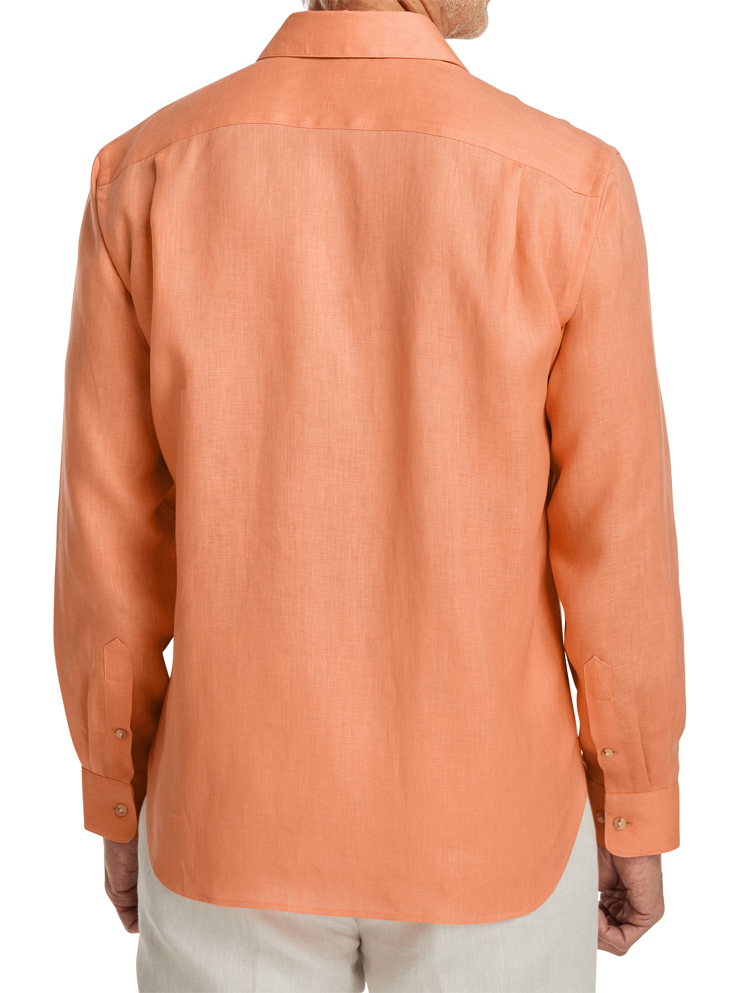 Linen Solid Casual Shirt - Coral