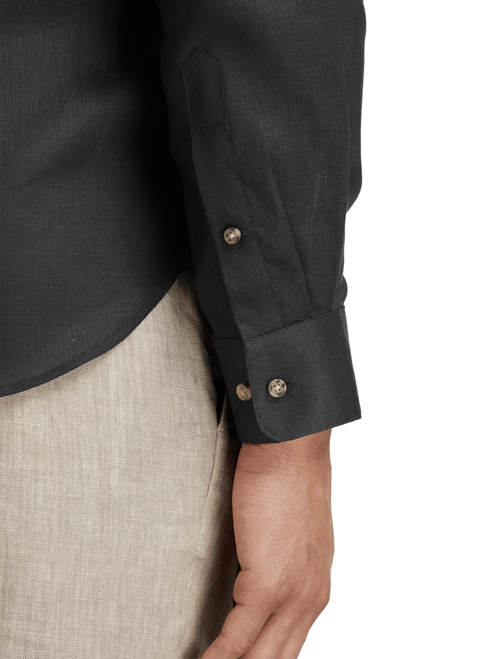 Alternate Image of Linen Solid Casual Shirt-3
