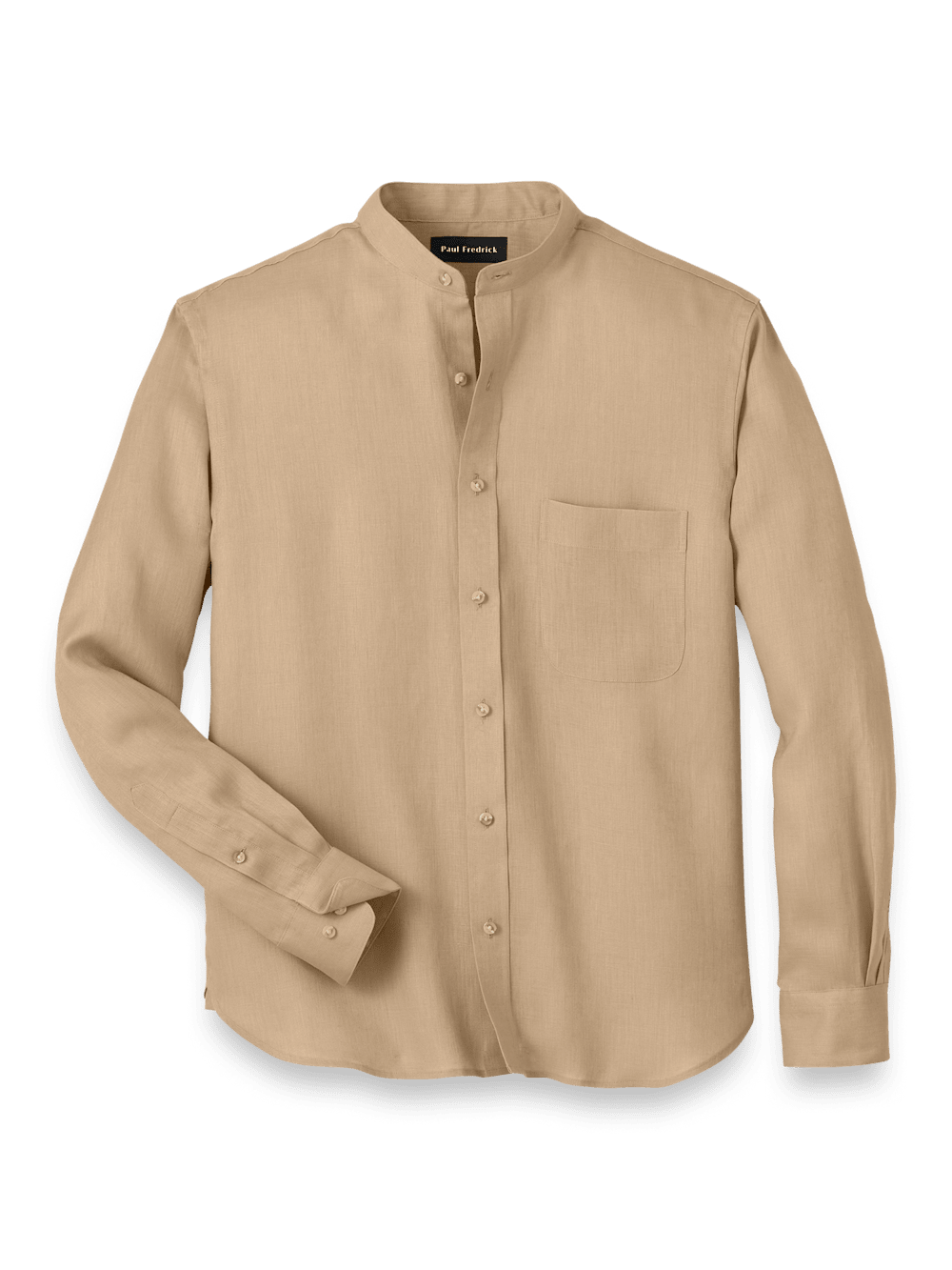 Product Image of Linen Solid Casual Shirt-Tan