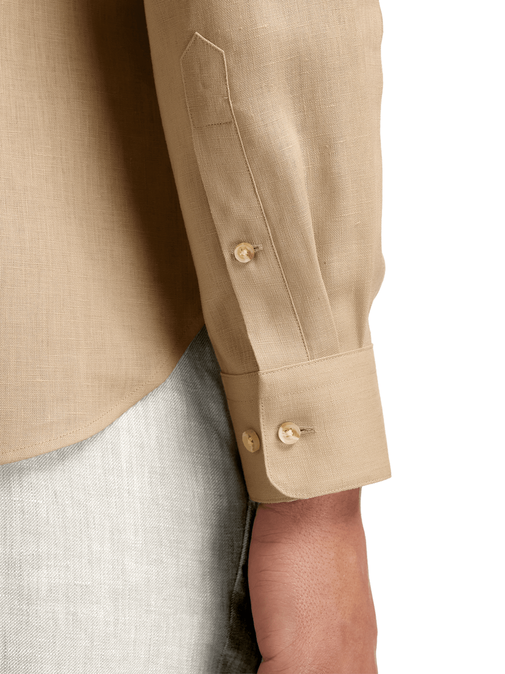 Alternate Image of Linen Solid Casual Shirt-3