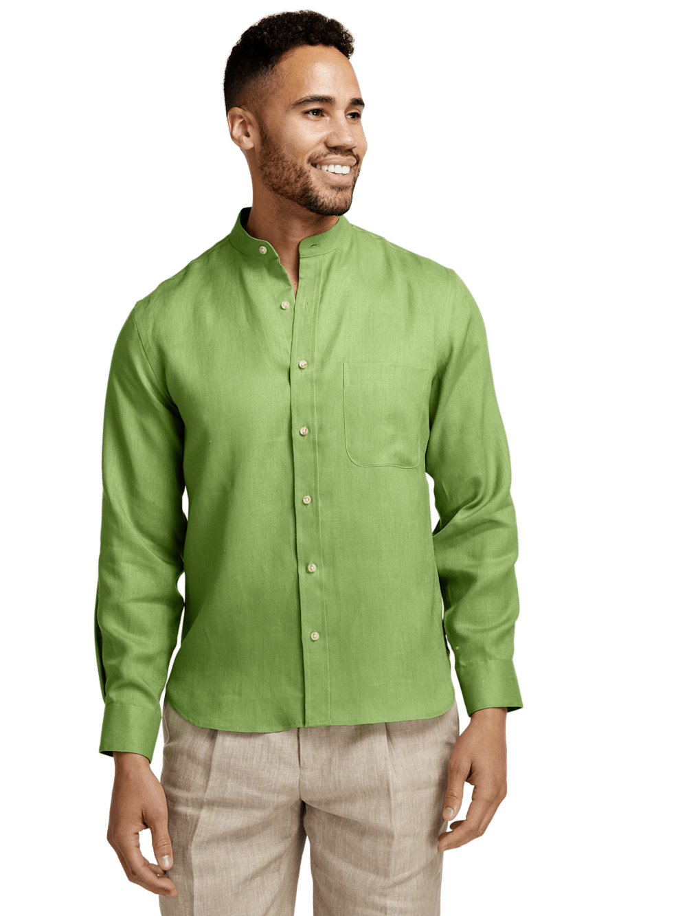 Alternate Image of Linen Solid Casual Shirt-1