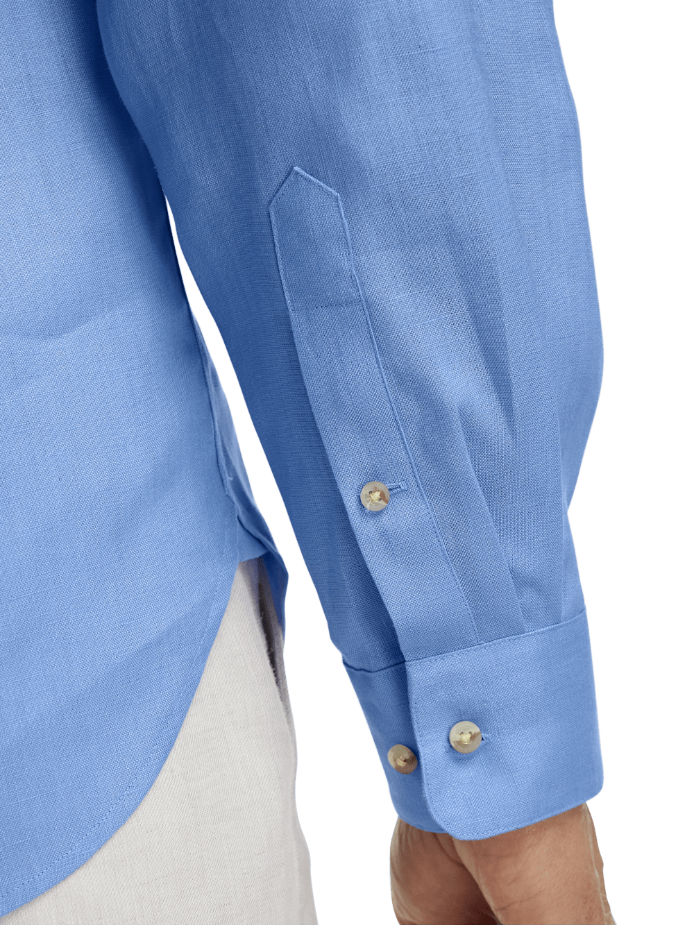 Alternate Image of Linen Solid Casual Shirt-3