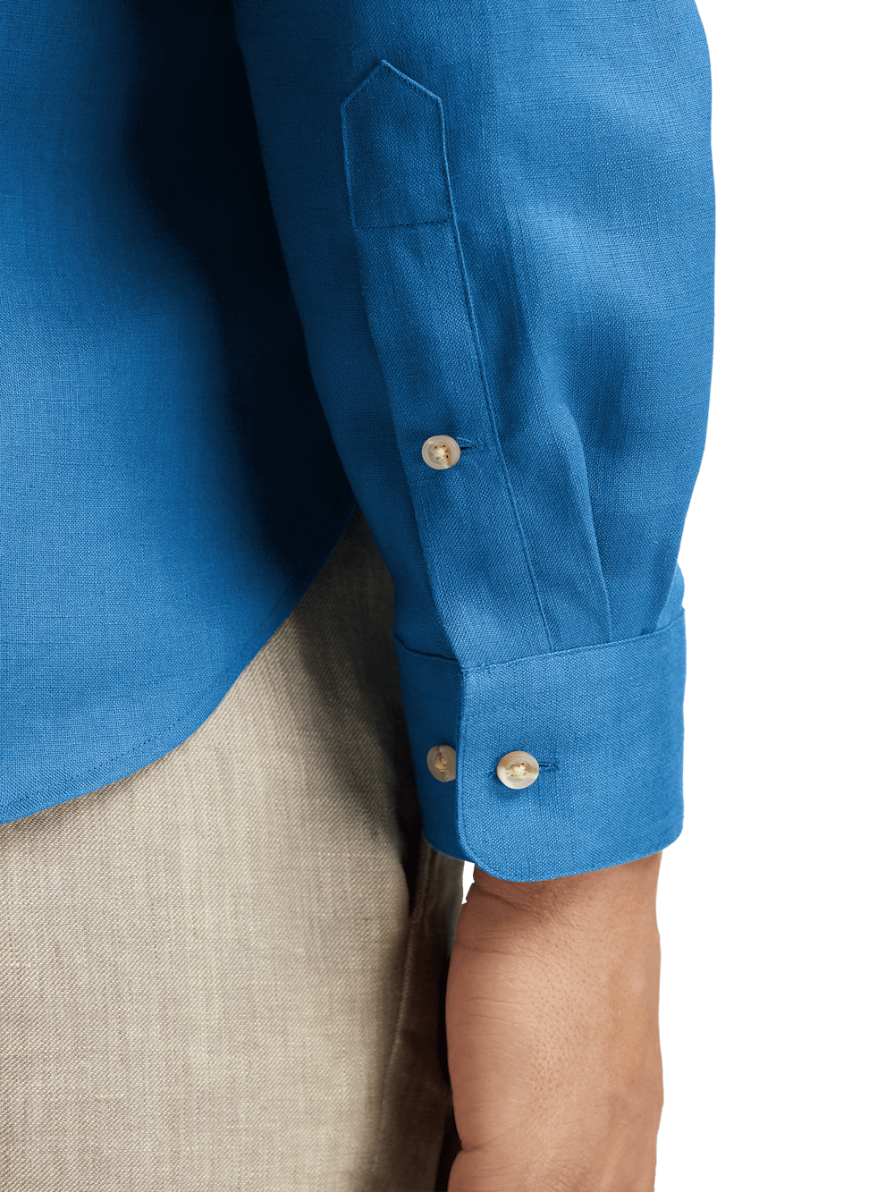 Alternate Image of Linen Solid Casual Shirt-3