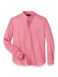 Linen Solid Casual Shirt - Pink
