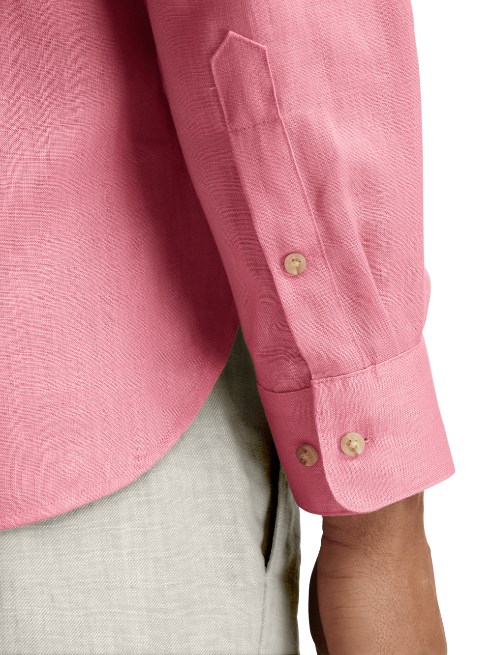 Alternate Image of Linen Solid Casual Shirt-3
