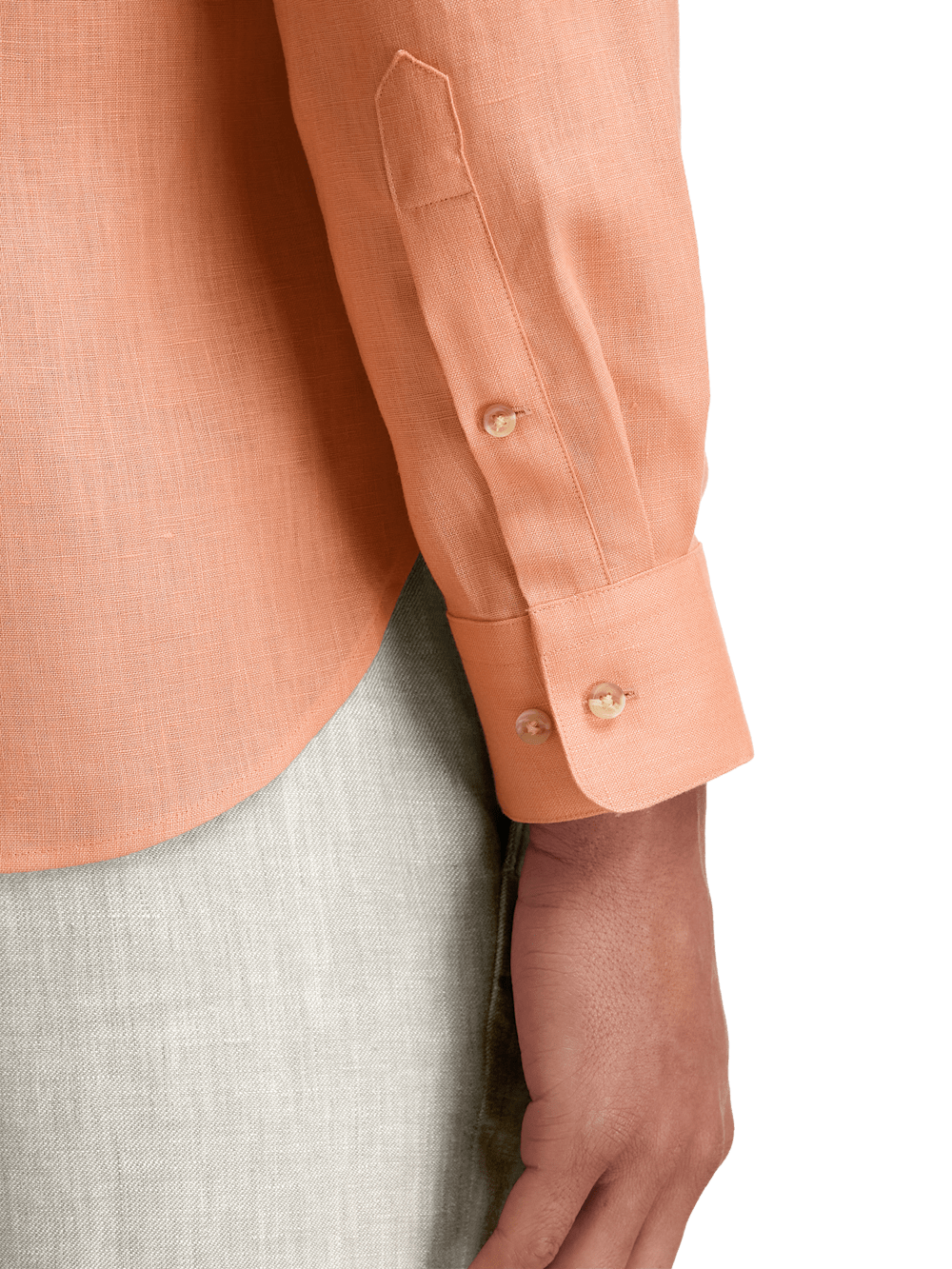 Alternate Image of Linen Solid Casual Shirt-3