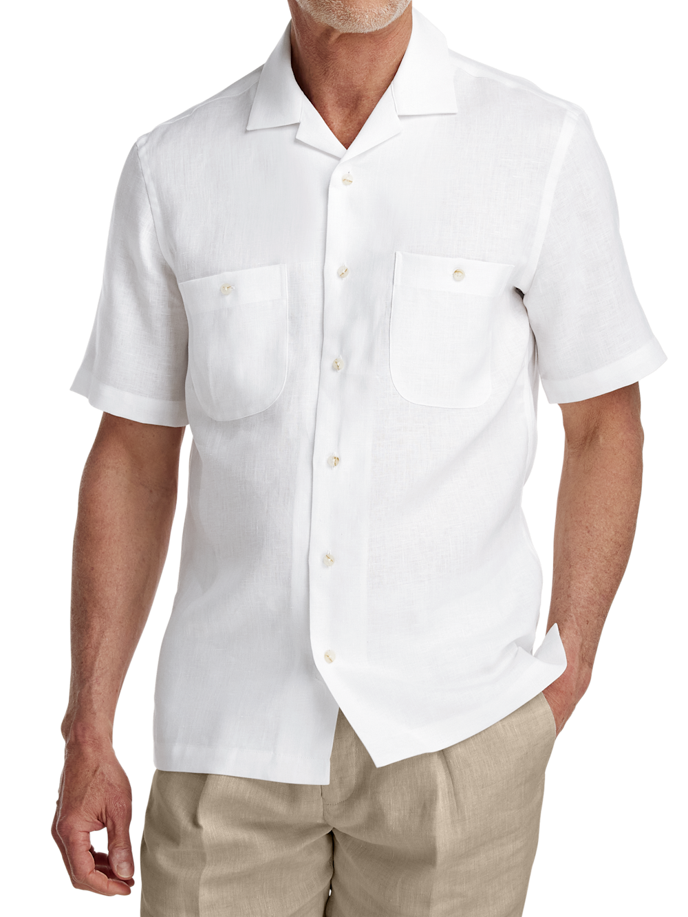 Alternate Image of Linen Solid Casual Shirt-1