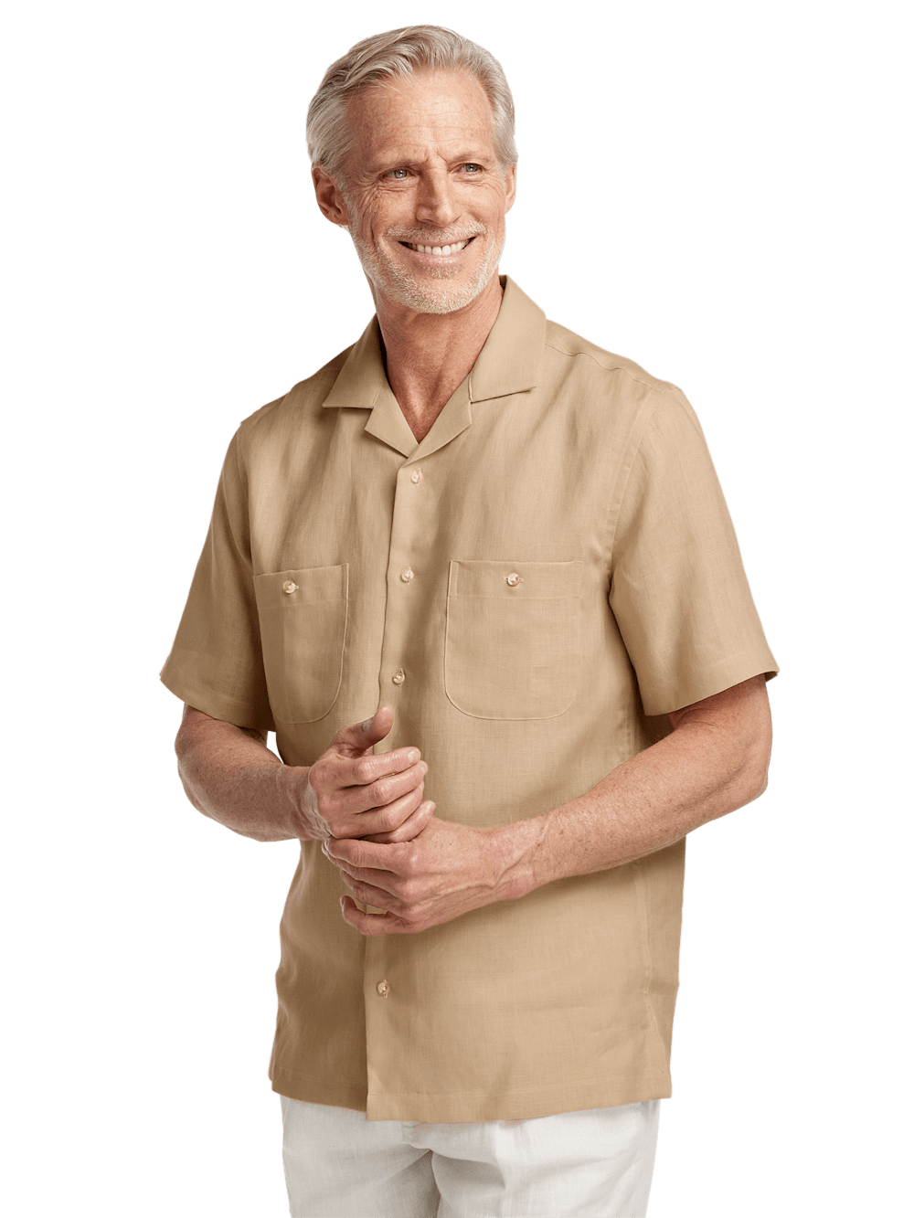 Alternate Image of Linen Solid Casual Shirt-1