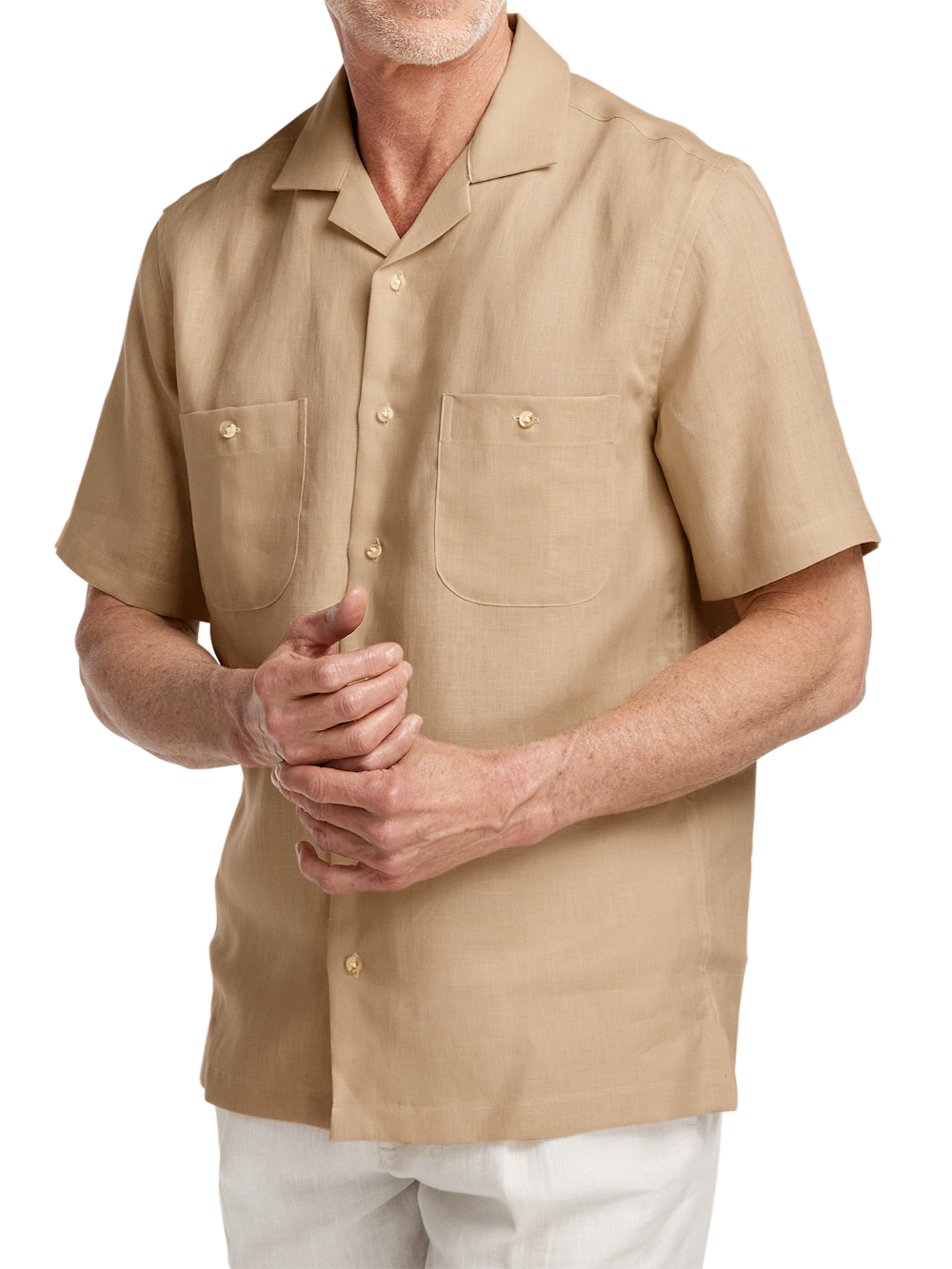 Alternate Image of Linen Solid Casual Shirt-1