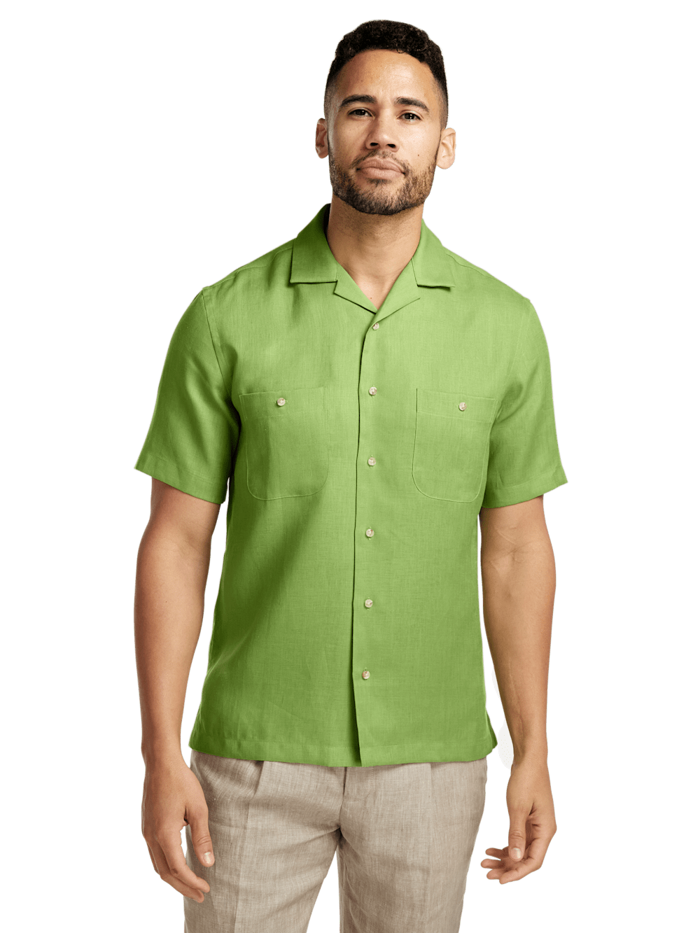Alternate Image of Linen Solid Casual Shirt-1