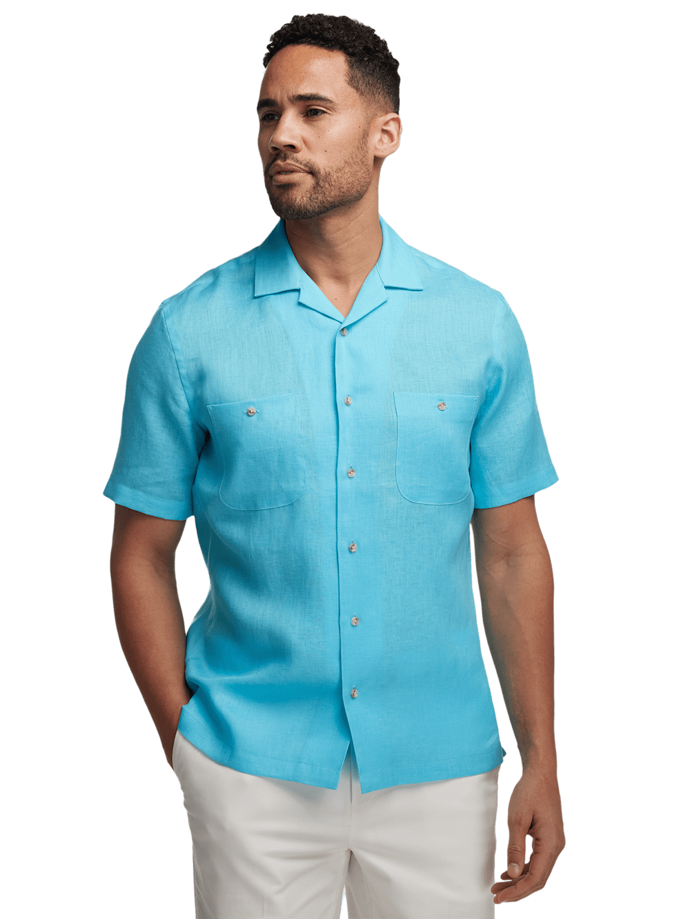 Alternate Image of Linen Solid Casual Shirt-1