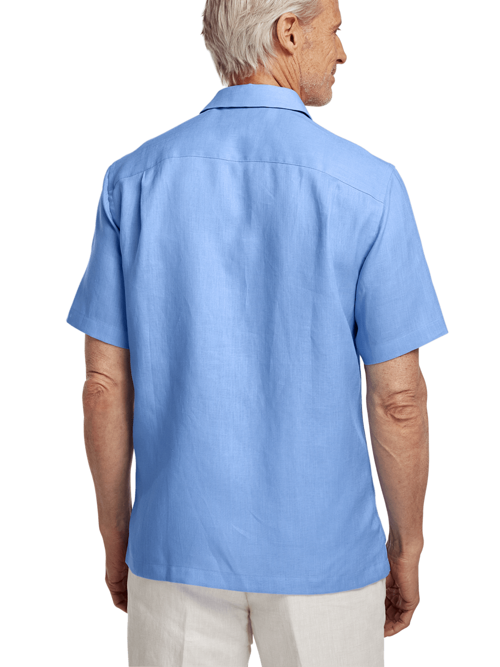 ☆F.ILLUMINATE☆ Daily Pocket Shirt Sky Blue Linen Solid Casual Shirt - Light Blue – Paul Fredrick