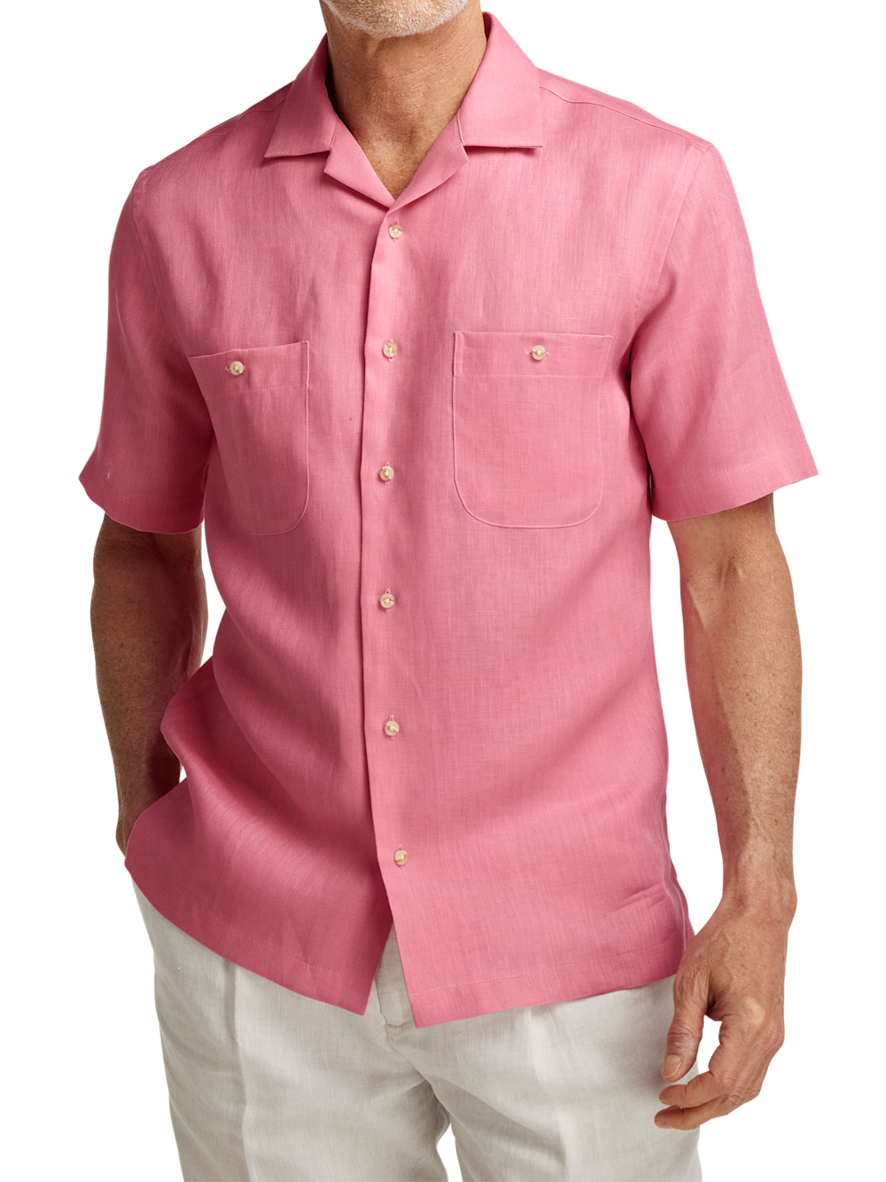 Alternate Image of Linen Solid Casual Shirt-1