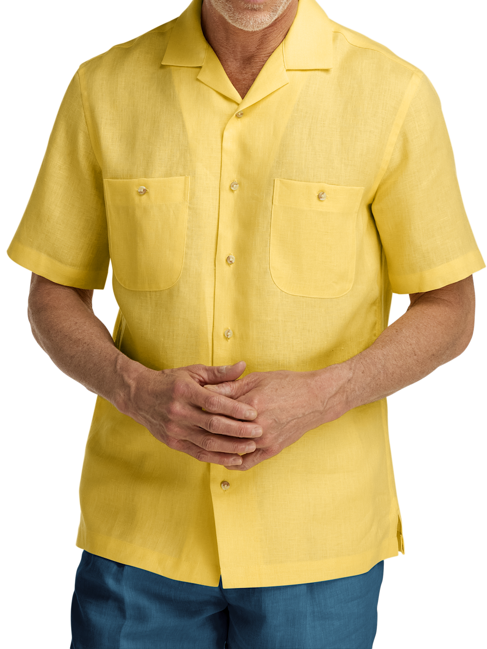 Alternate Image of Linen Solid Casual Shirt-1
