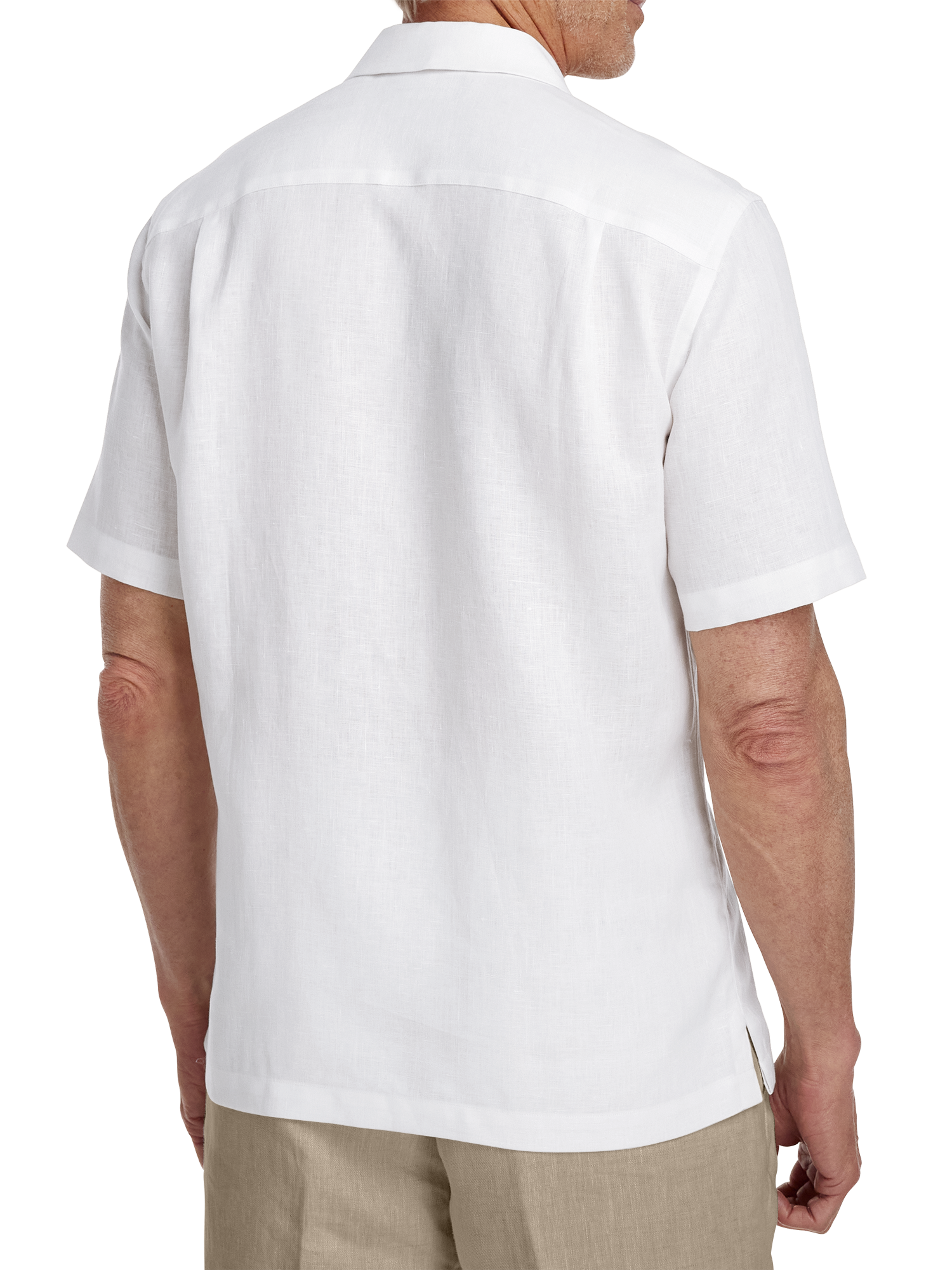 Linen Solid Casual Shirt - White