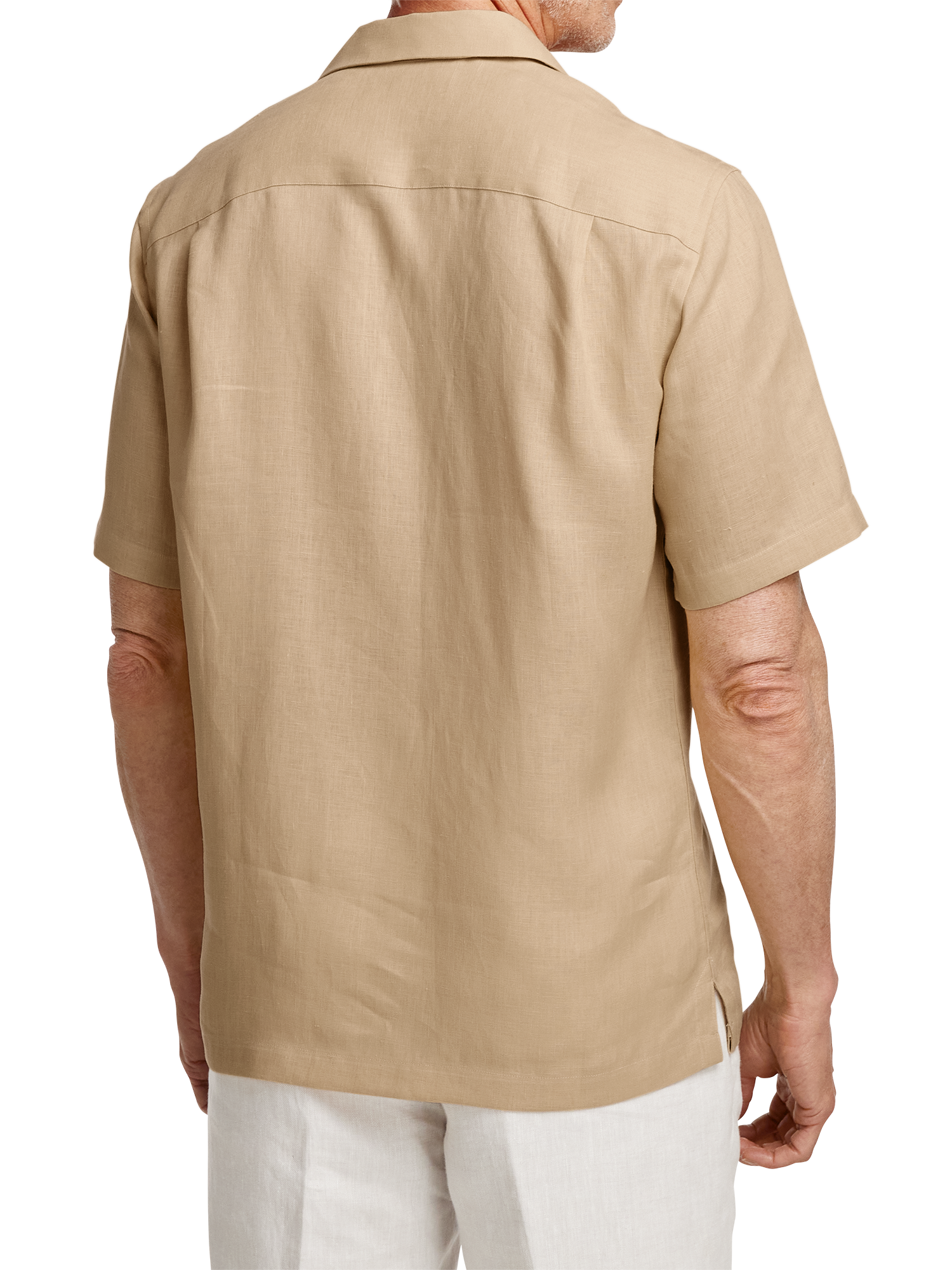 Linen Solid Casual Shirt - Tan