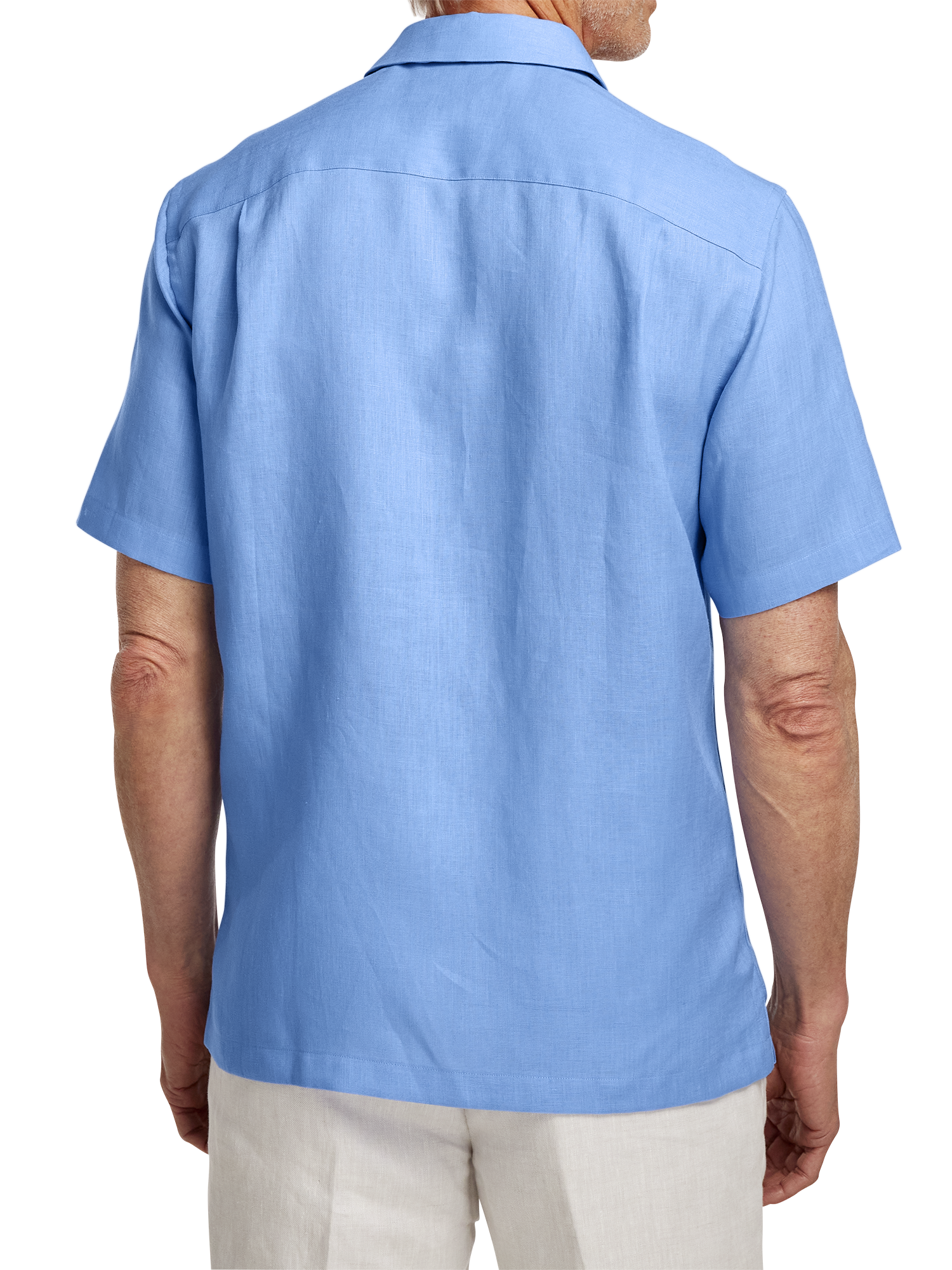 Linen Solid Casual Shirt - Light Blue