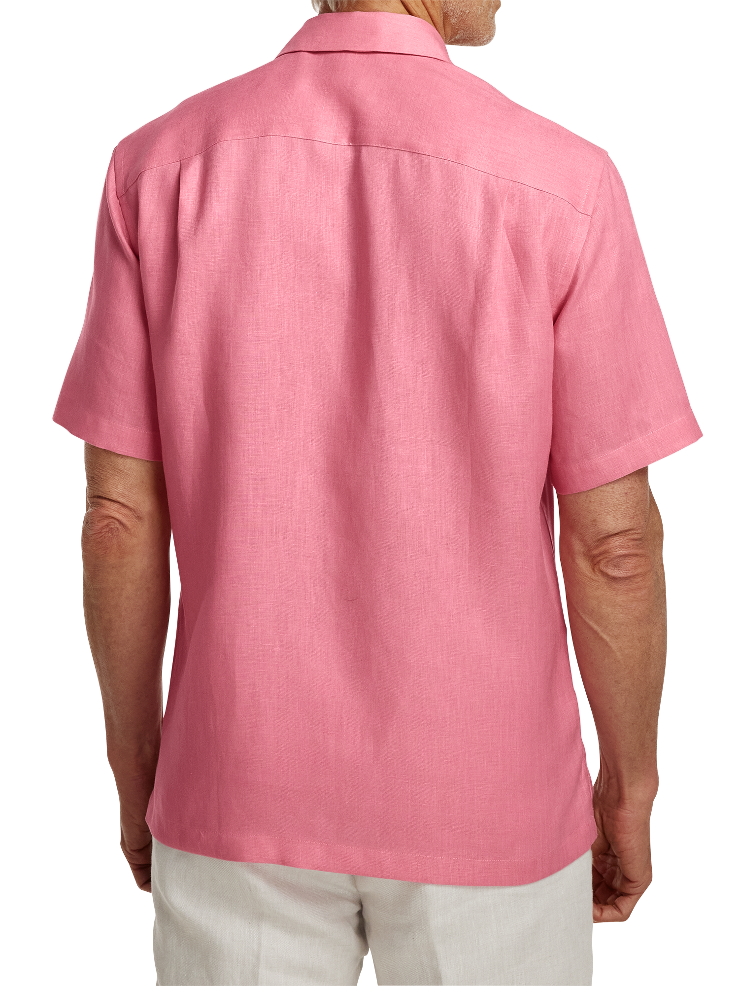 Linen Solid Casual Shirt - Pink