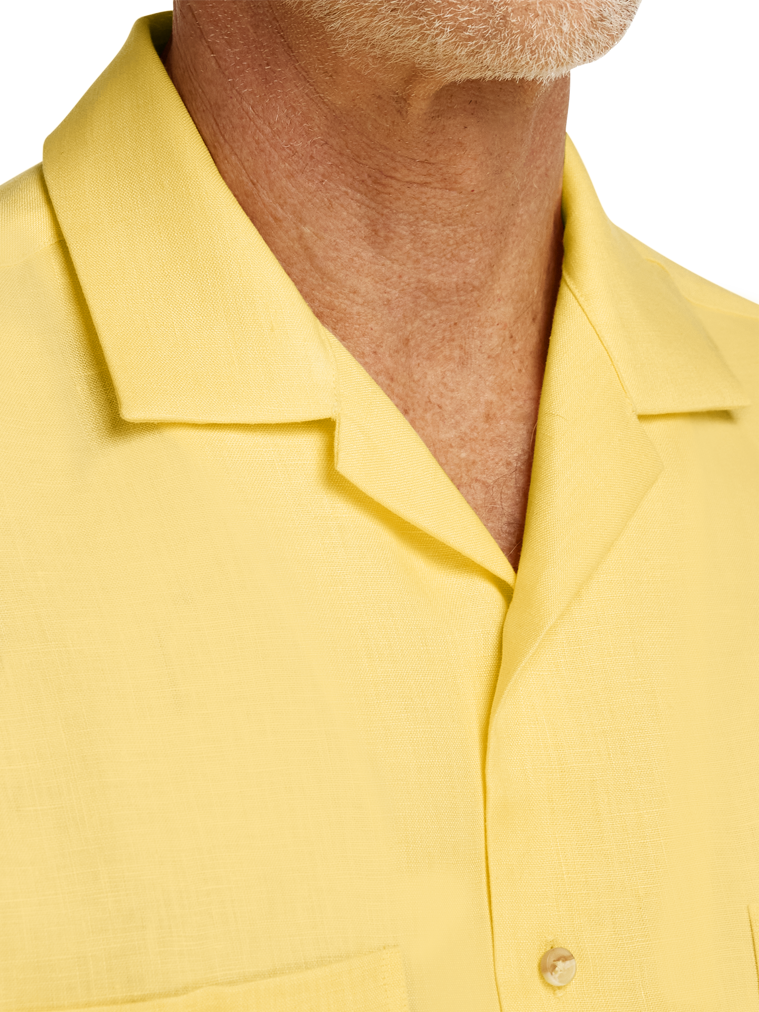 Linen Solid Casual Shirt - Yellow