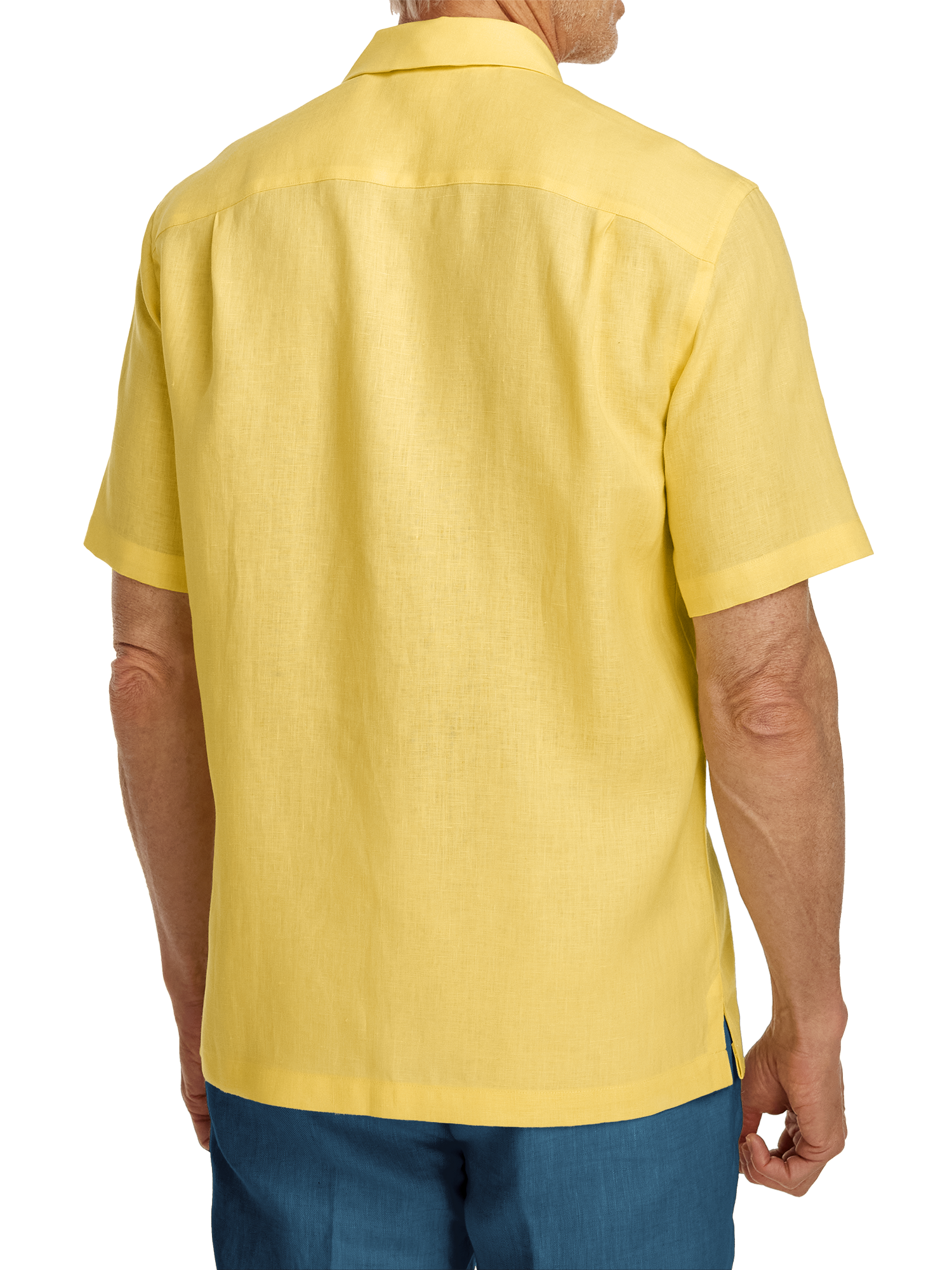 Linen Solid Casual Shirt - Yellow