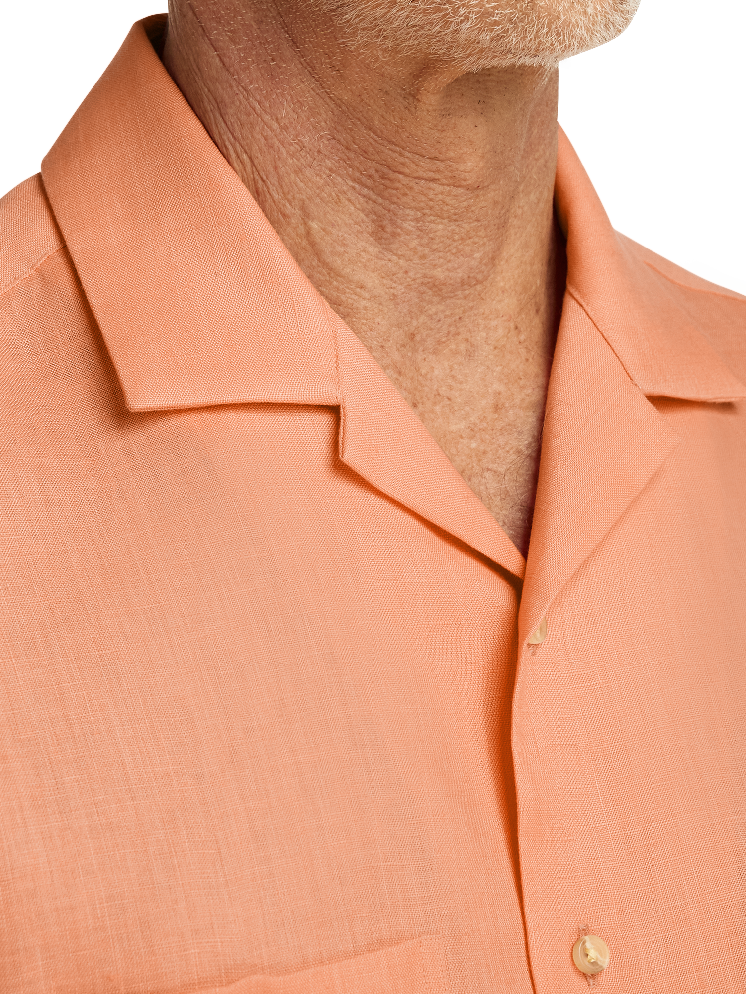Linen Solid Casual Shirt - Coral