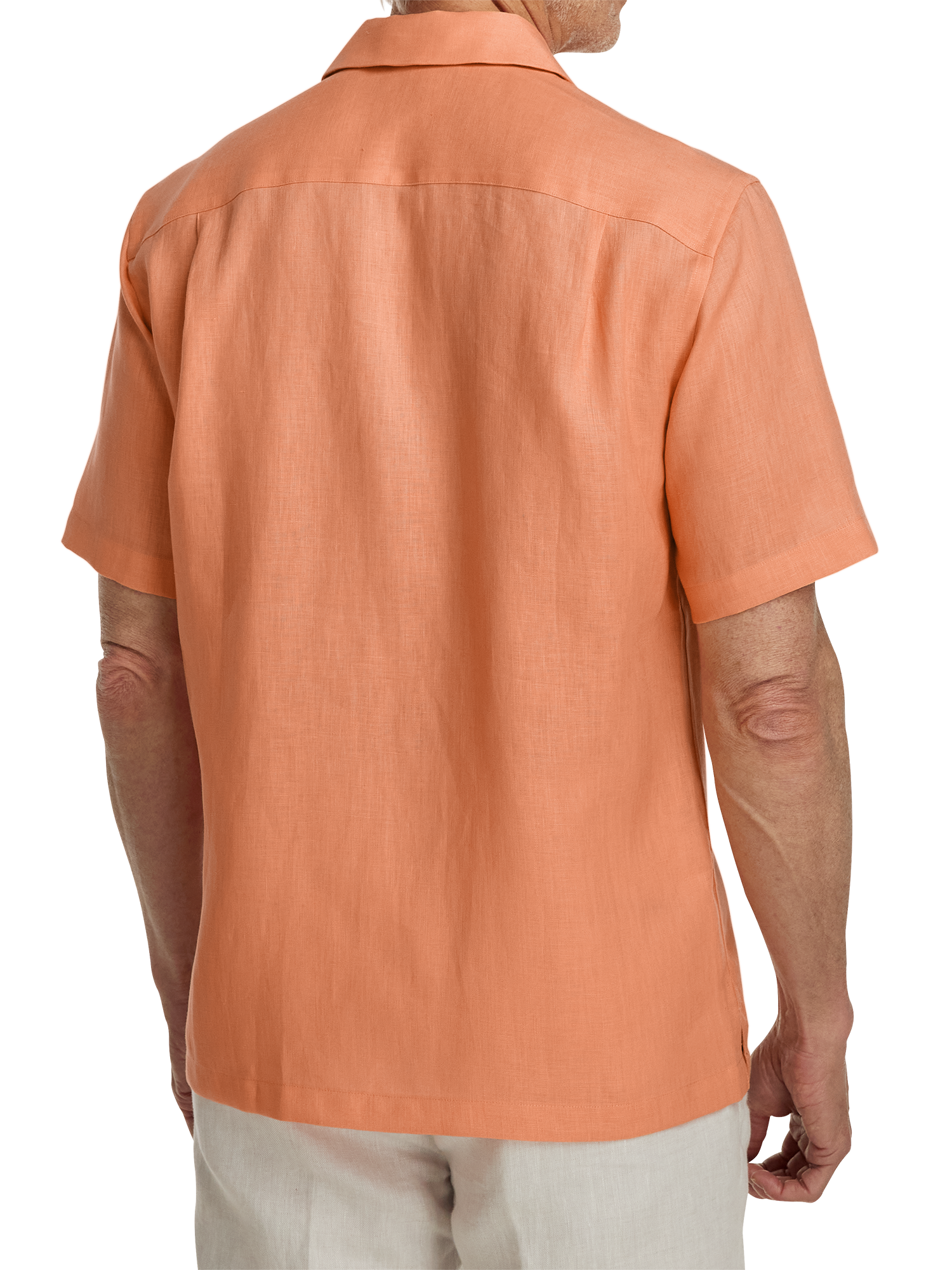 Linen Solid Casual Shirt - Coral