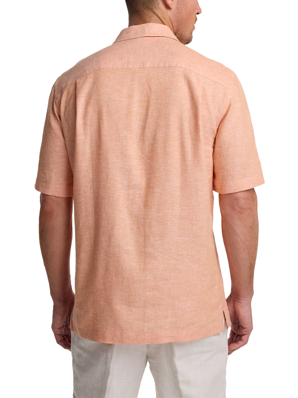 Alternate Image of Linen Blend Solid Casual Shirt-4