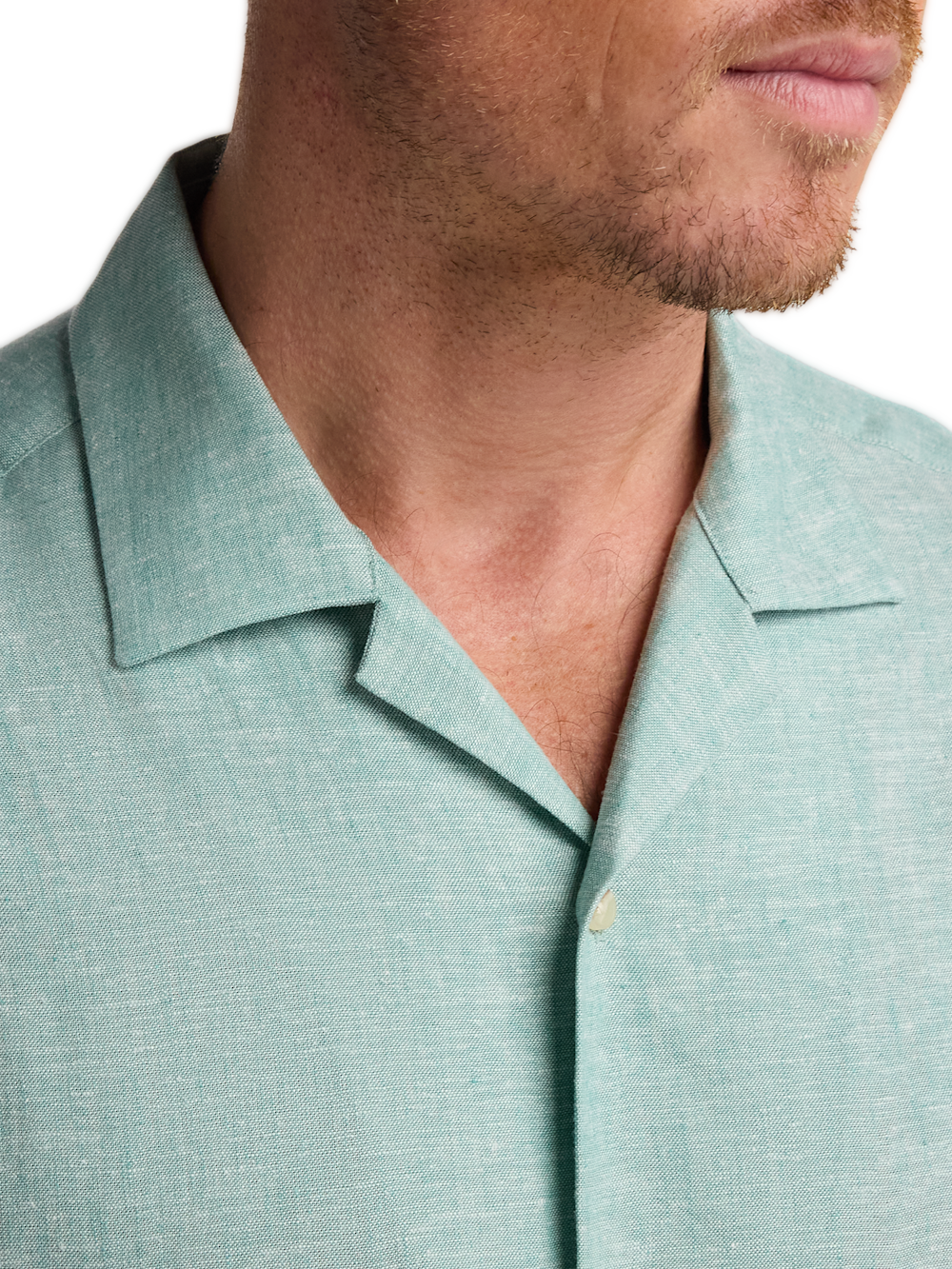 Alternate Image of Linen Blend Solid Casual Shirt-2