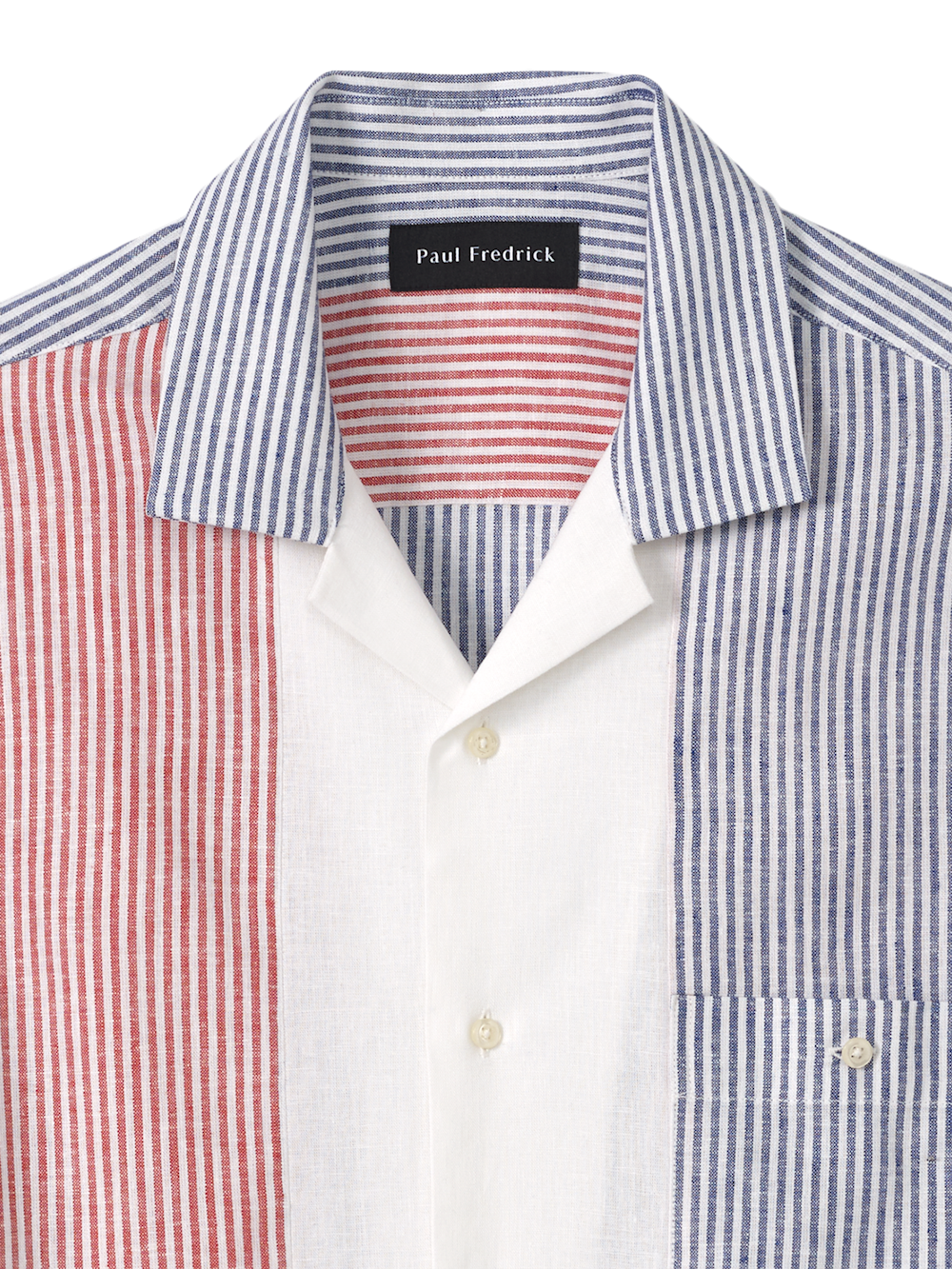 Alternate Image of Linen Blend Stripe Casual Shirt-5