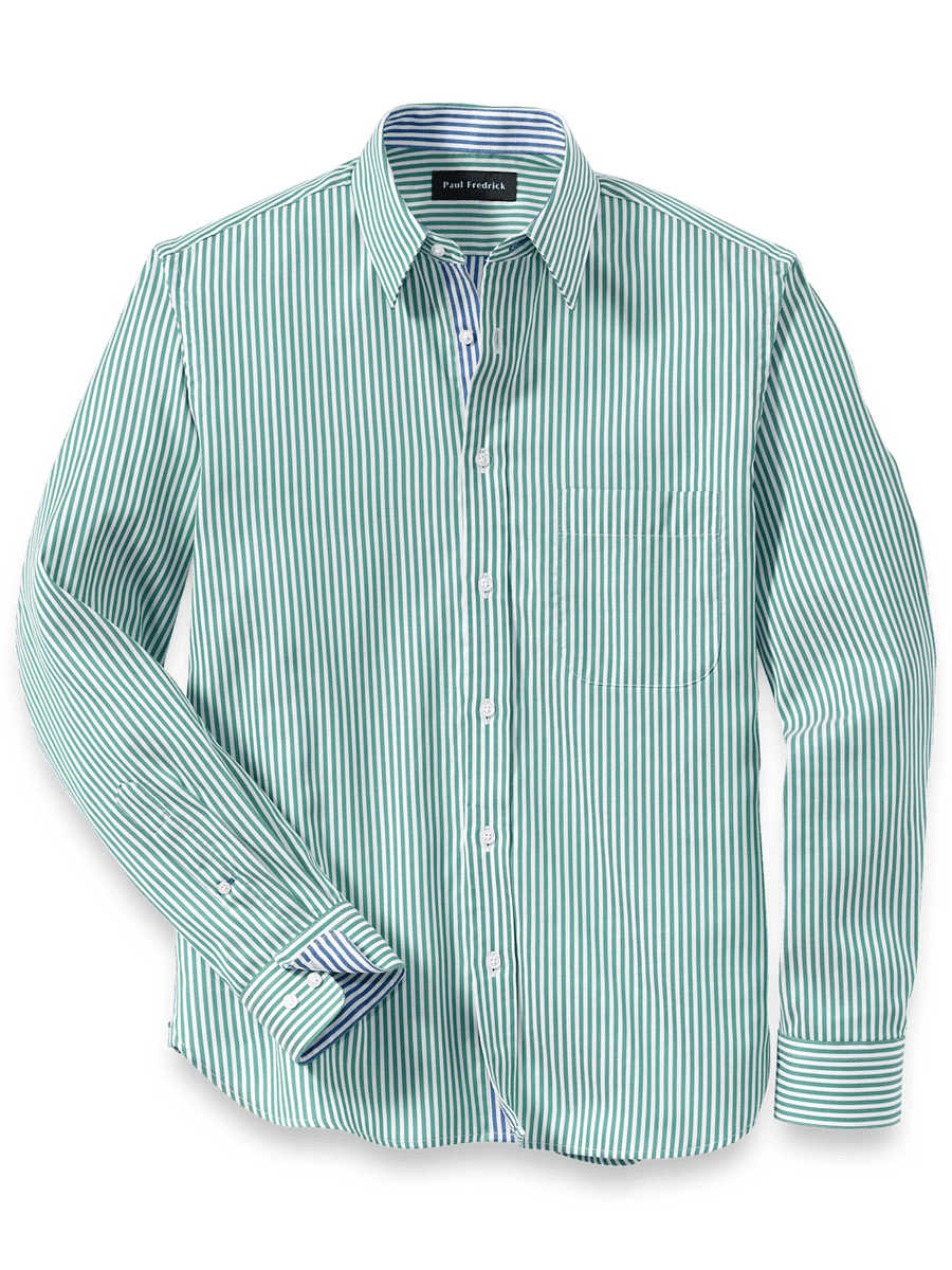 シャツ ストライプ PUEBCO プエブコ レディース メンズ コットン 5分丈 半袖  COTTON STRIPE SHIRT / REGULAR COLLAR COTTON STRIPE SHIRT / REGULAR COLLAR – PUEBCO ONLINE STORE