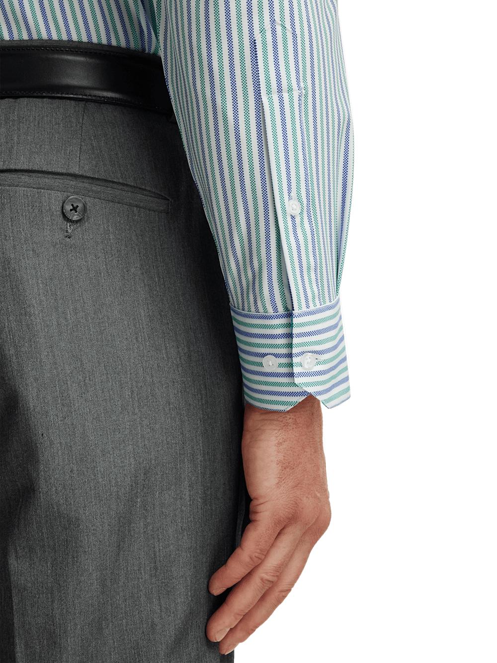 Alternate Image of Performance Stretch Stripe Casual Shirt-3