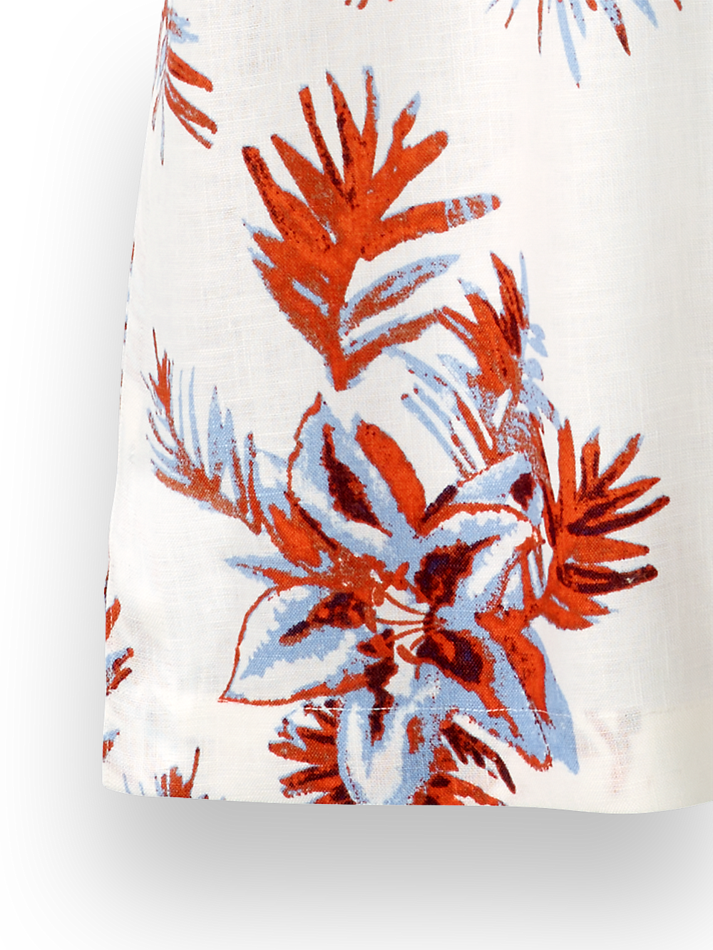 Alternate Image of Linen Floral Print Casual Shirt-2