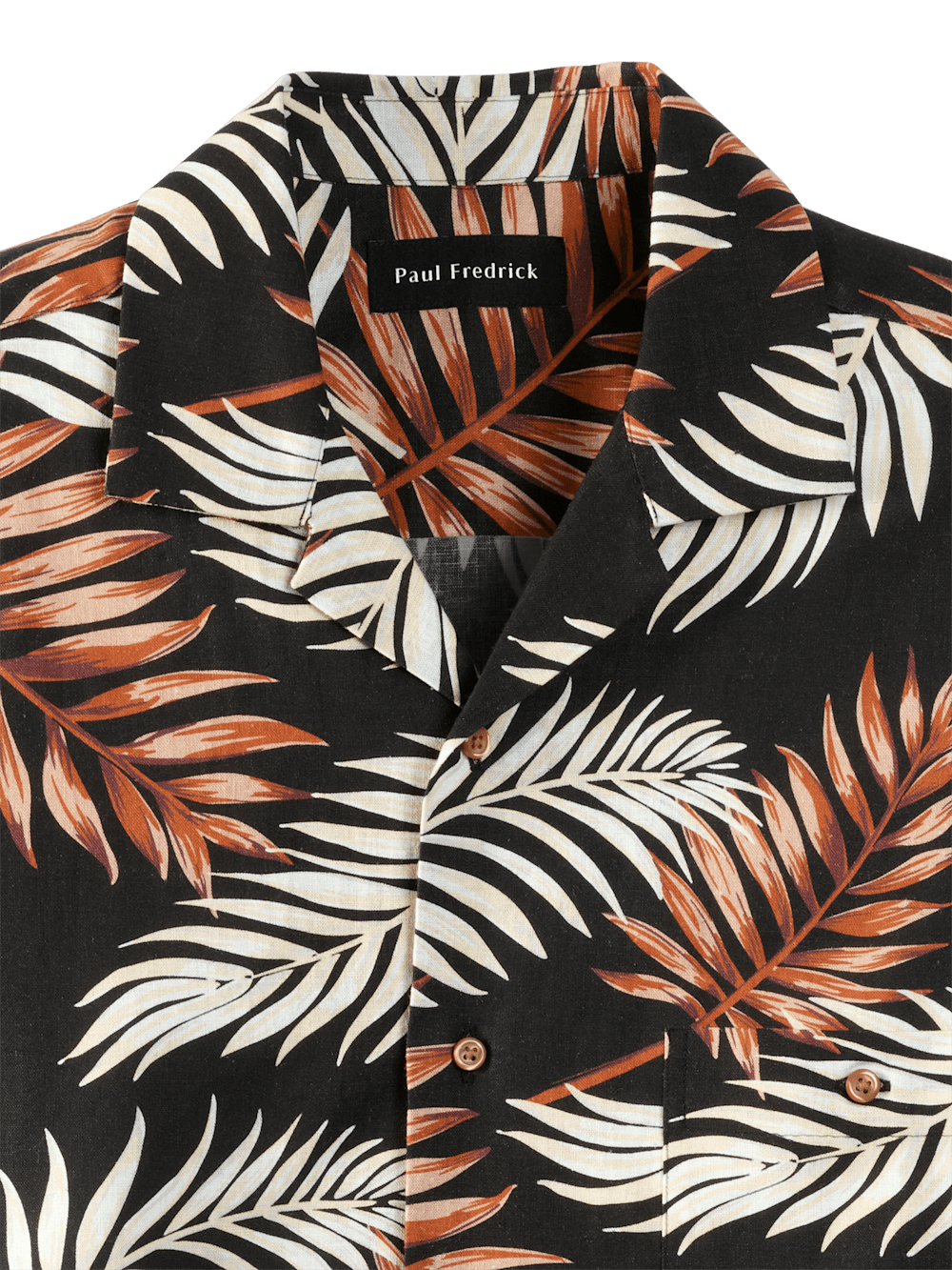 Alternate Image of Linen Blend Tropical Print Casual Shirt-5