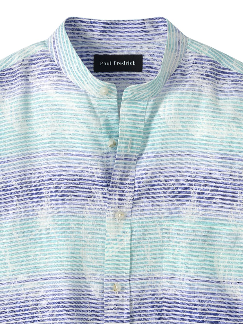 Alternate Image of Linen Blend Ombre Stripe Casual Shirt-5