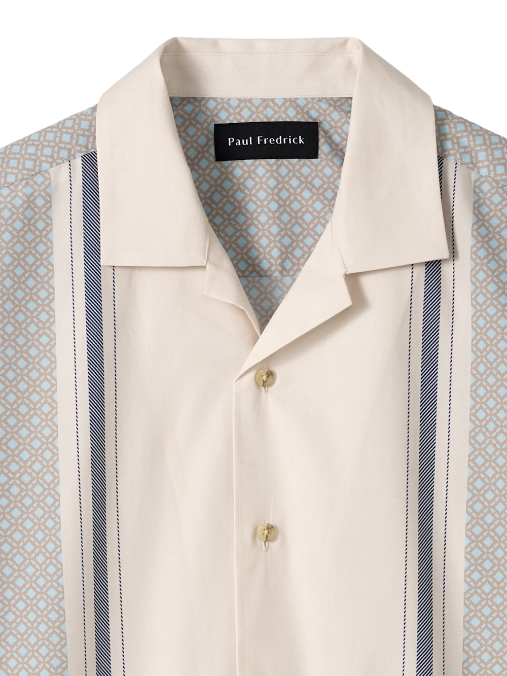 Alternate Image of Cotton Geometric Casual Shirt-5