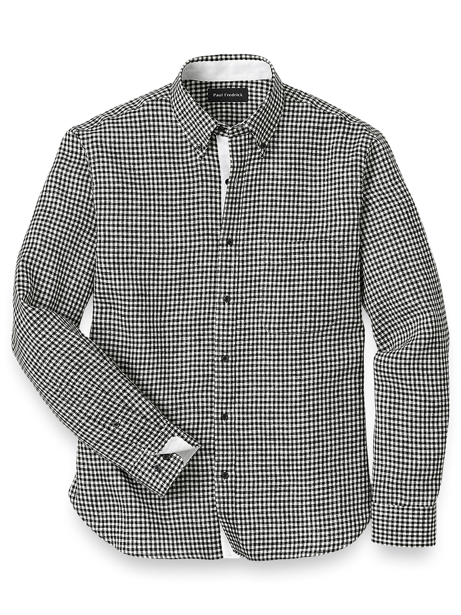 トップス Phlannel Cotton Silk Gingham Check Shirt Gingham Lightweight Cotton Shirt In Signature Fit For Women