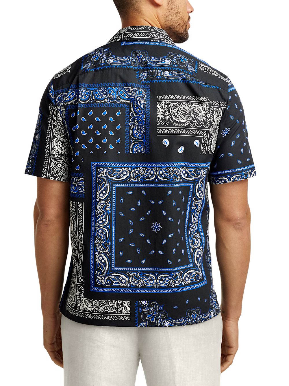Alternate Image of Cotton Paisley Print Casual Shirt-4