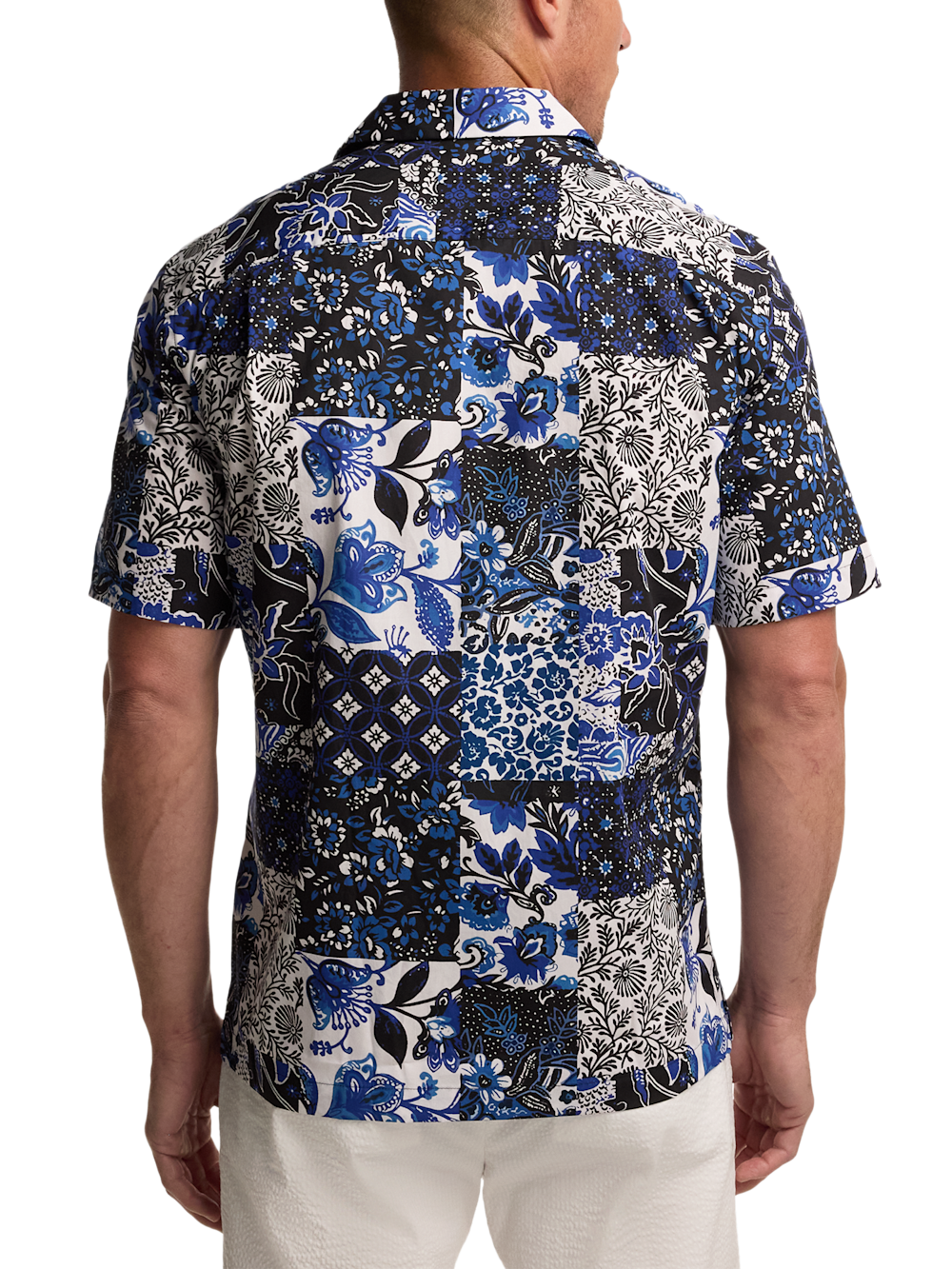 Alternate Image of Cotton Patchwork Casual Shirt-4