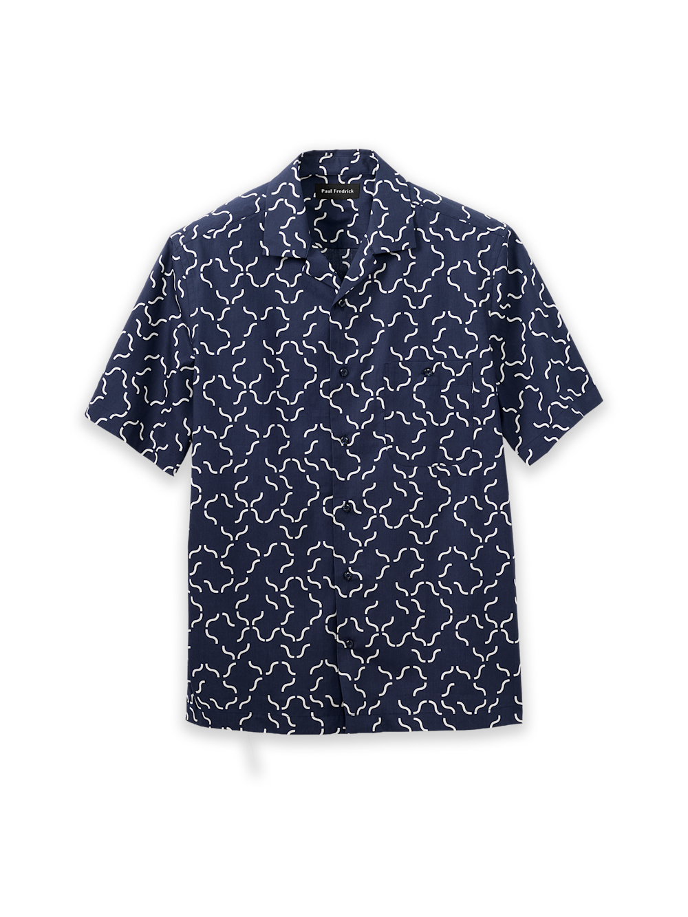Product Image of Cotton Deco Casual Shirt-Navy