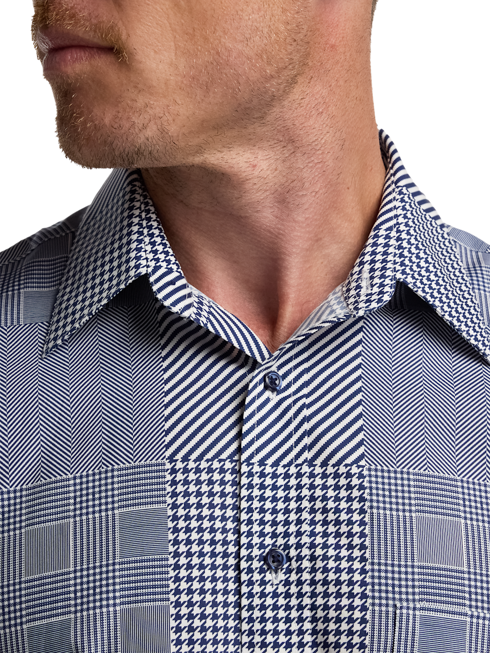 Alternate Image of Cotton Patchwork Casual Shirt-2