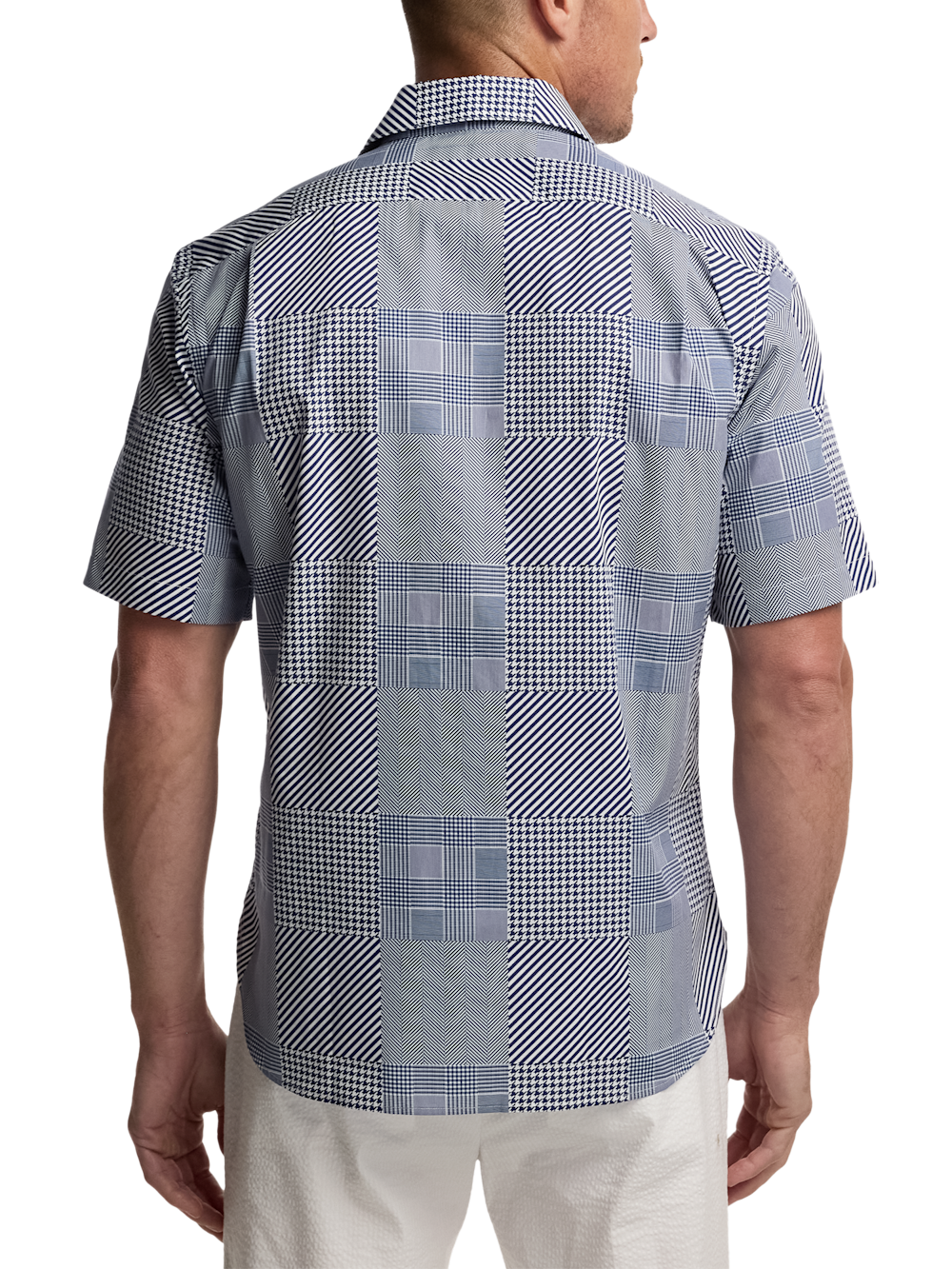 Alternate Image of Cotton Patchwork Casual Shirt-4