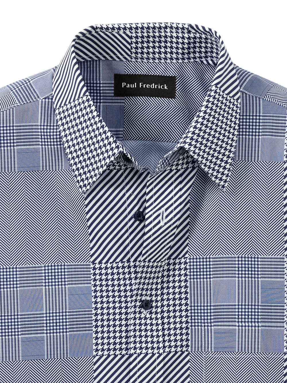 Alternate Image of Cotton Patchwork Casual Shirt-5
