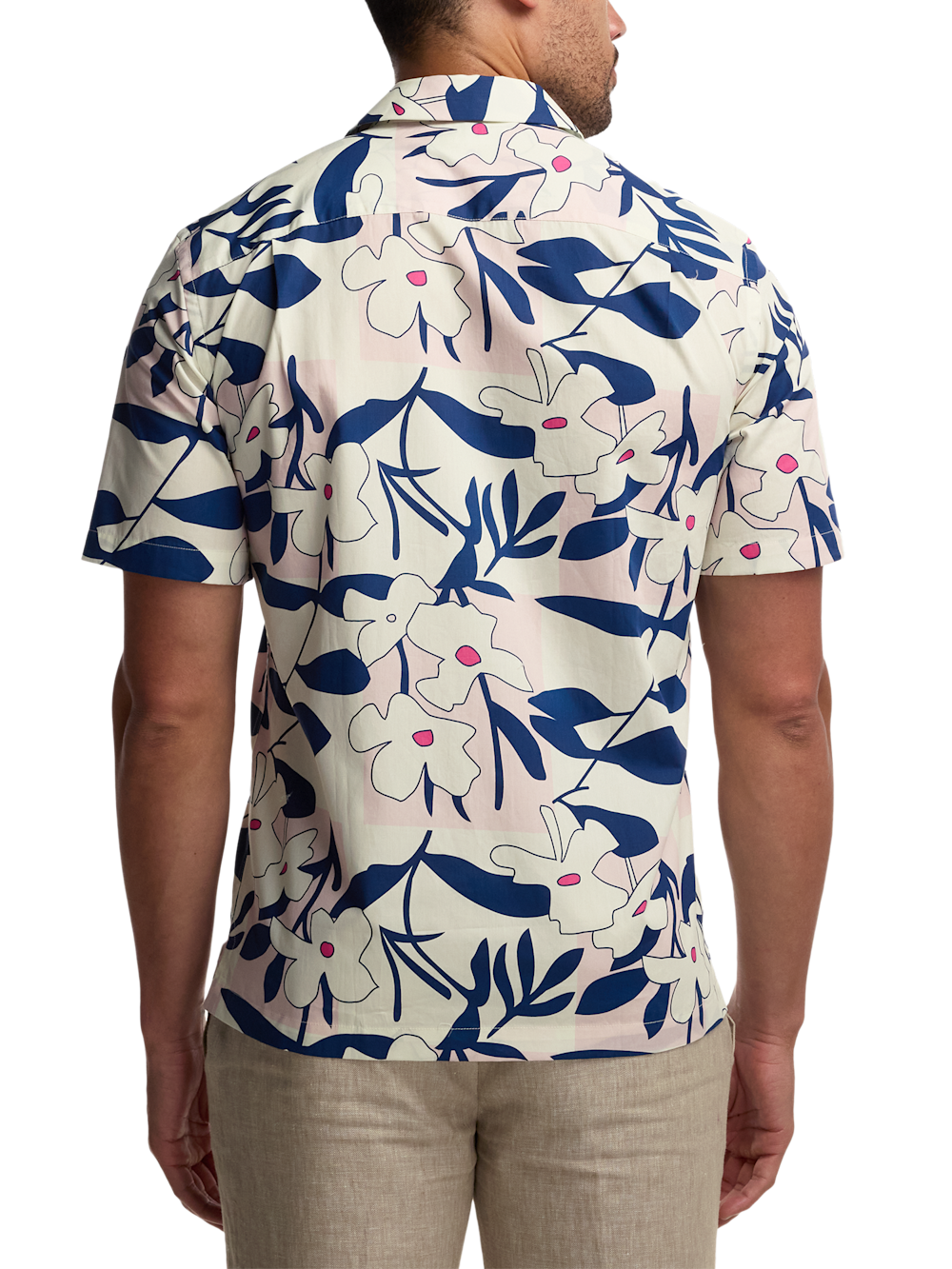 Alternate Image of Cotton Patchwork Botanical Casual Shirt-4
