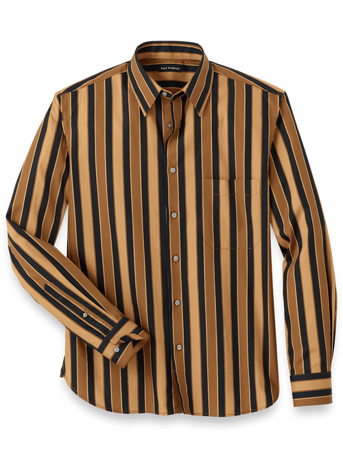 Jacquard Stripe Shirt | Shale Stone | TOAST