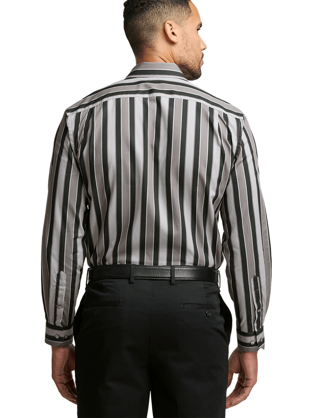 Alternate Image of Cotton Stripe Casual Shirt-4