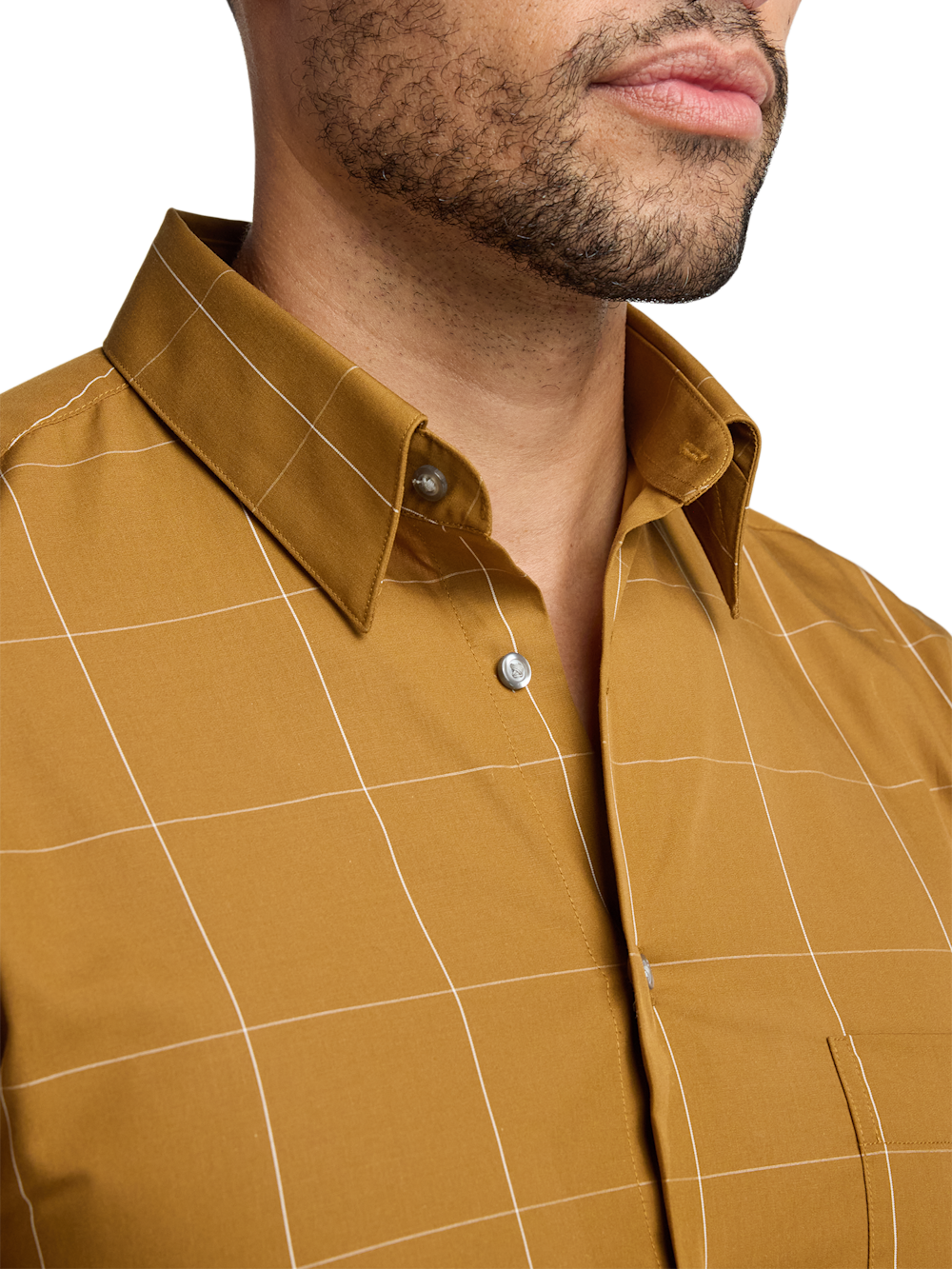 Alternate Image of Cotton Windowpane Casual Shirt-2