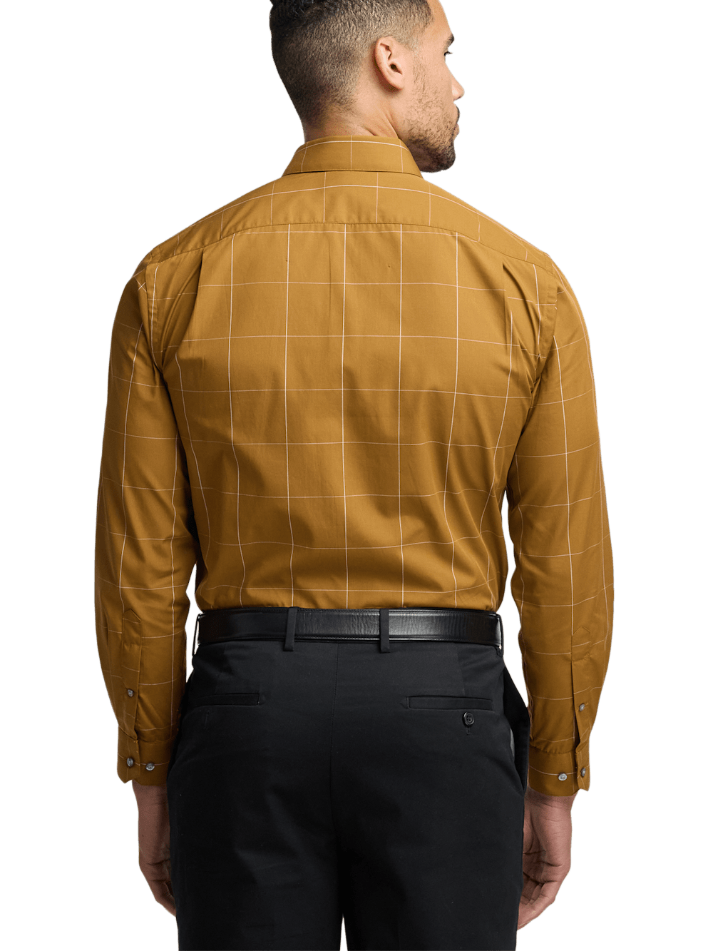 Alternate Image of Cotton Windowpane Casual Shirt-4