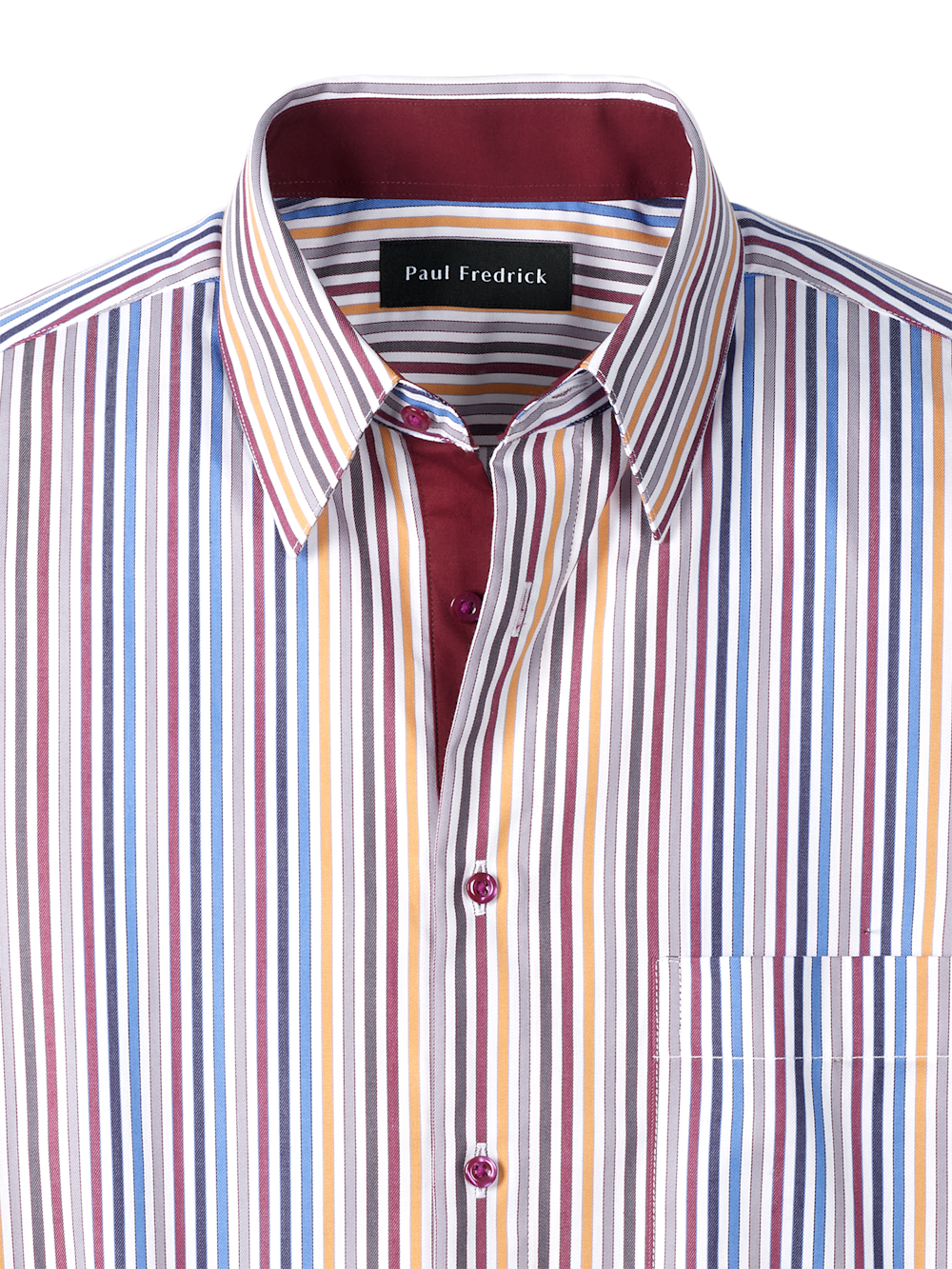 Alternate Image of Cotton Stripe Point Collar Casual Shirt-6